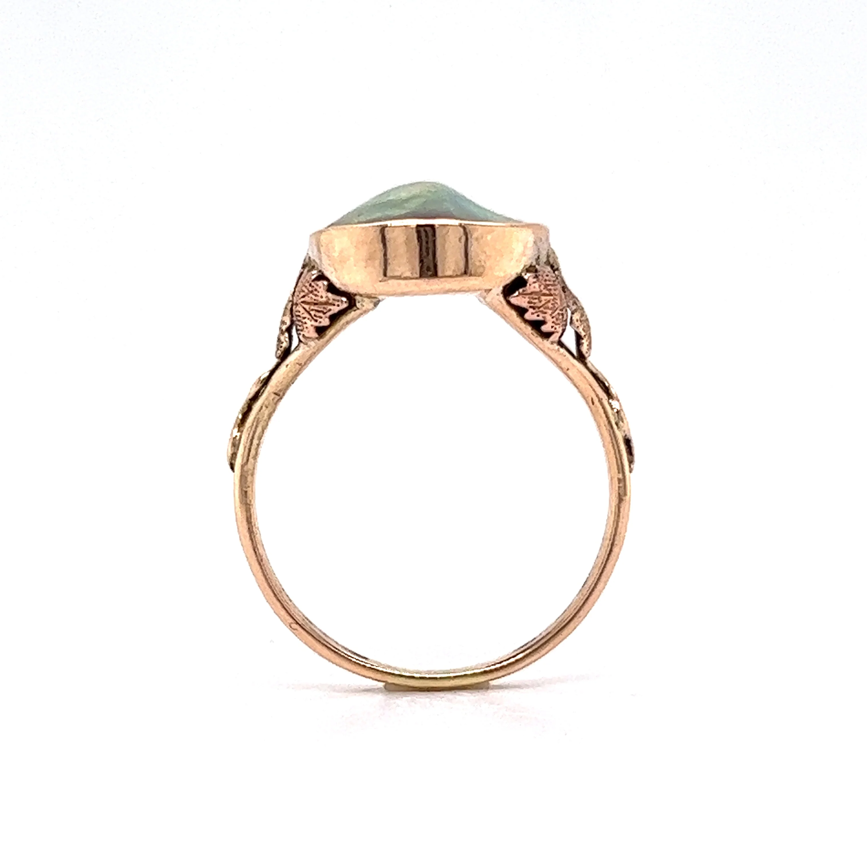 Pearl Cocktail Ring in 10k Yellow Gold - Image 4