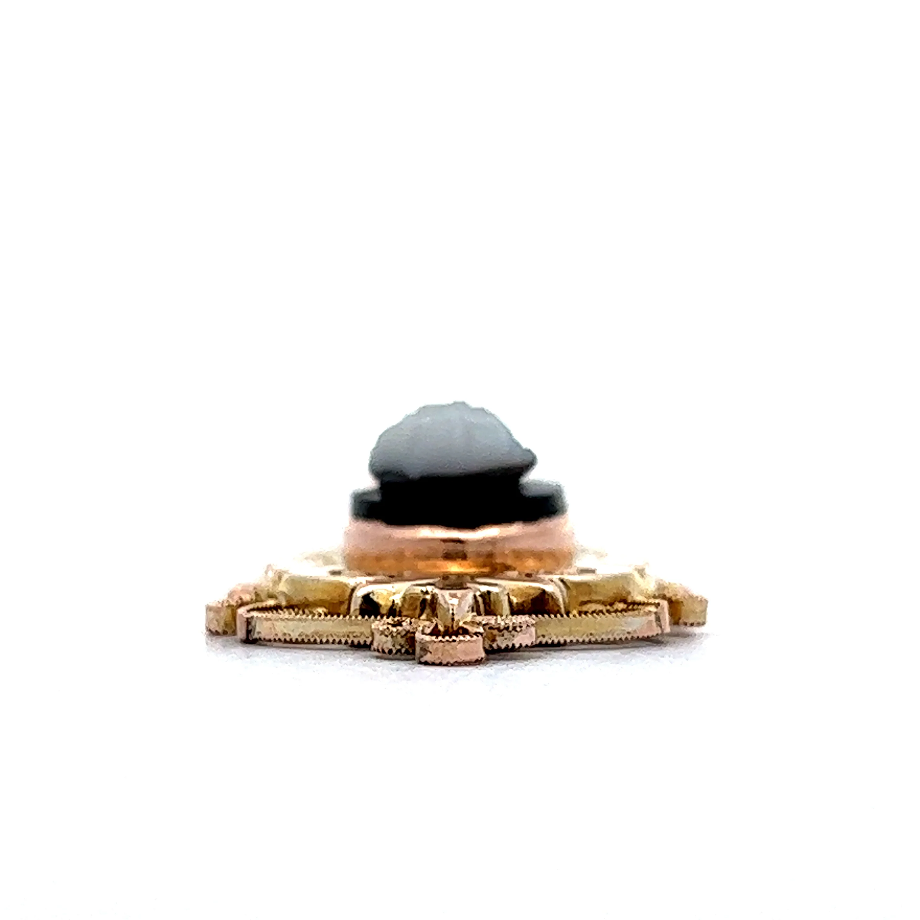 Victorian Pearl Cameo Pendant In 14K Yellow Gold - Image 2