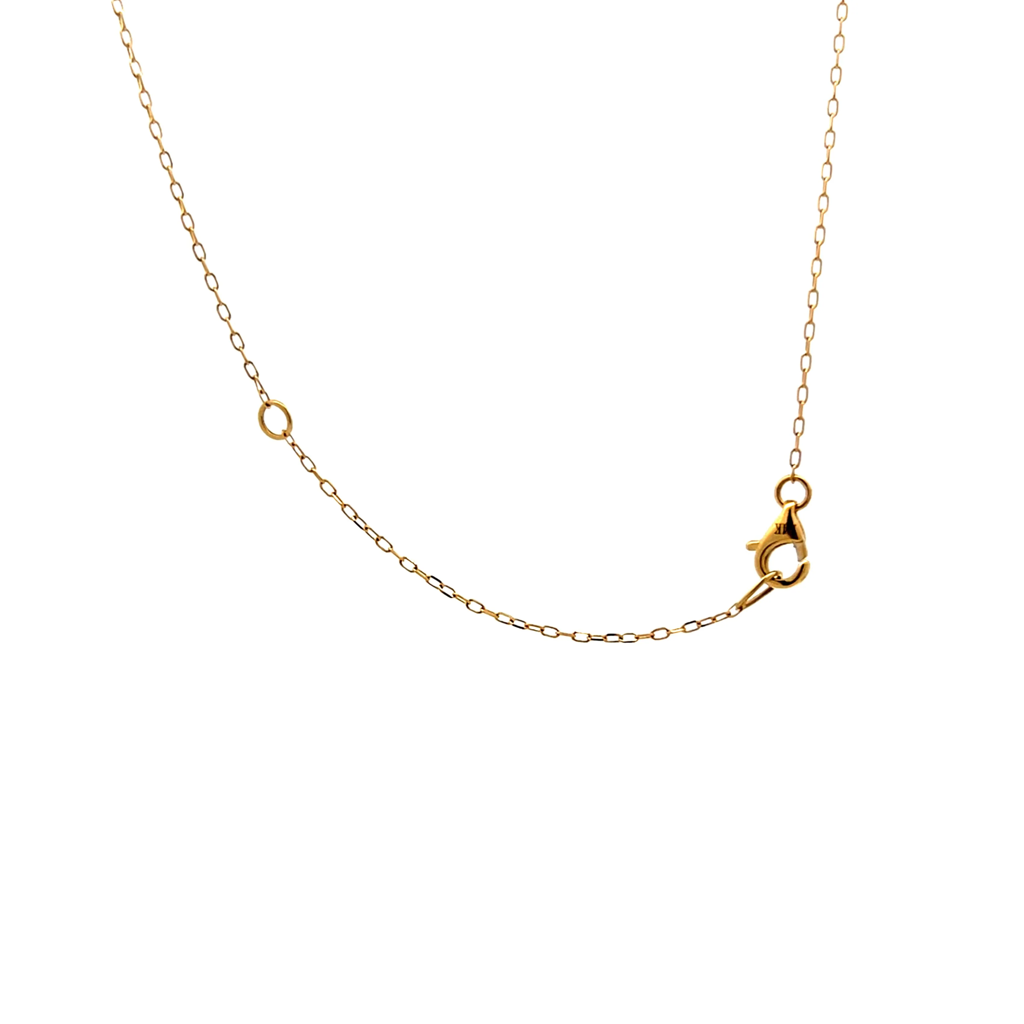 Peridot & Tsavorite Garnet Necklace in 14k Yellow Gold - Image 4