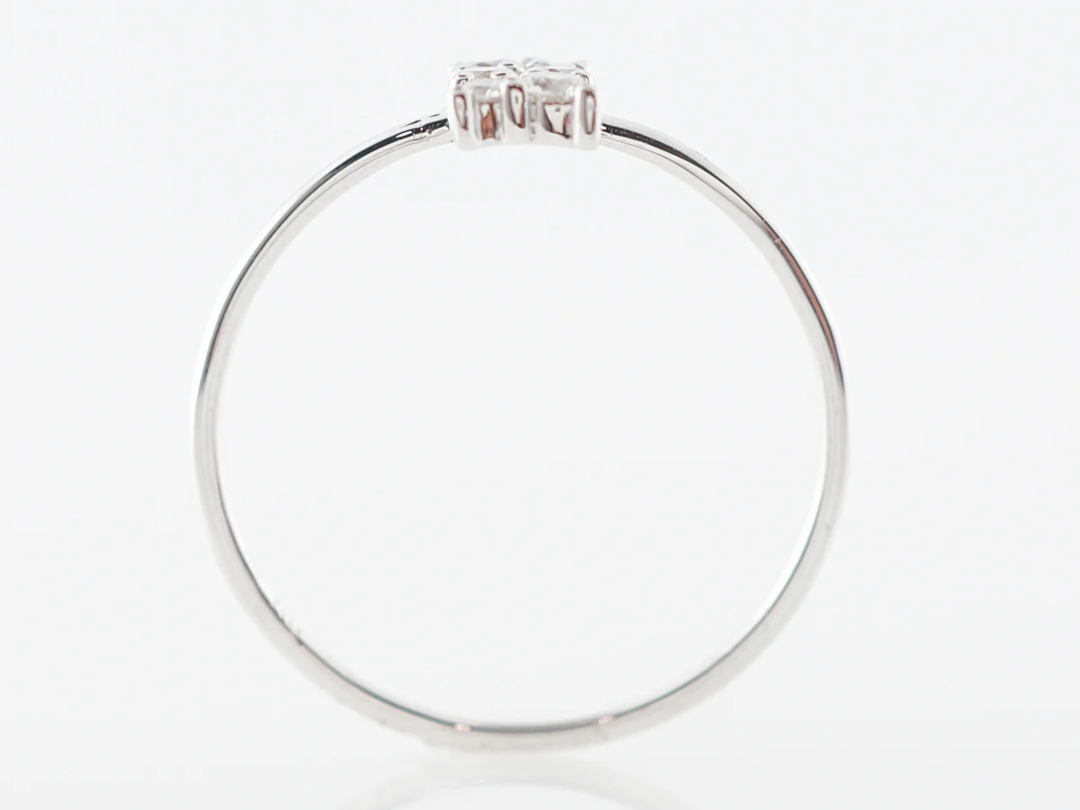 Petit Diamond Cluster Ring in 18k White Gold - Image 4
