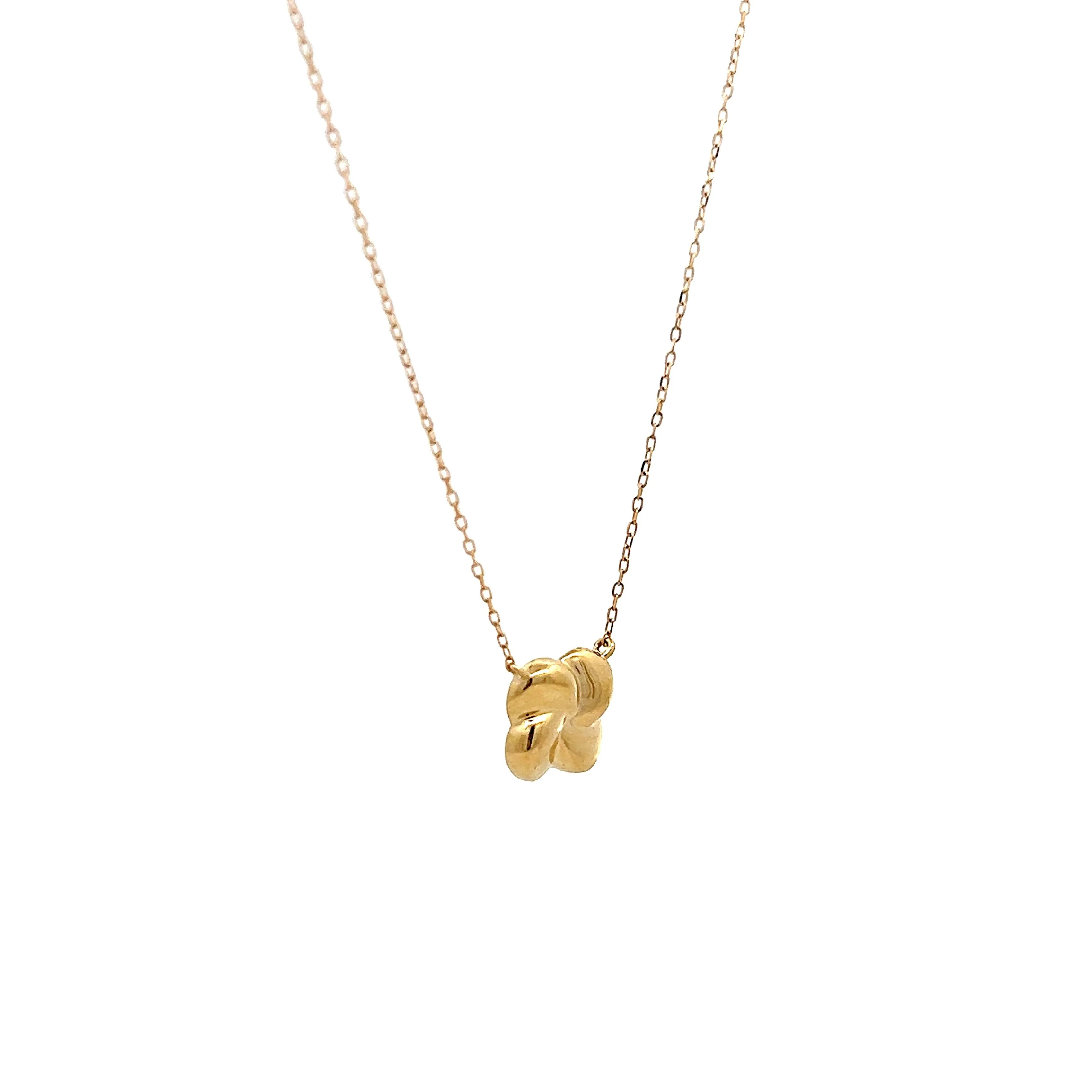 Pinwheel Pendant Necklace in 14k Yellow Gold - Image 3