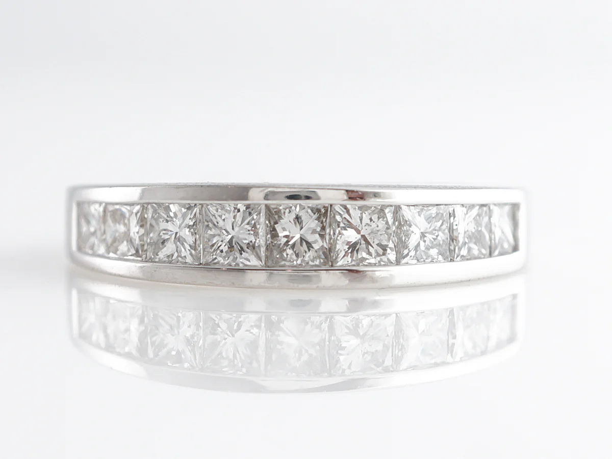 Princess Cut Diamond Eternity Band in Platinum