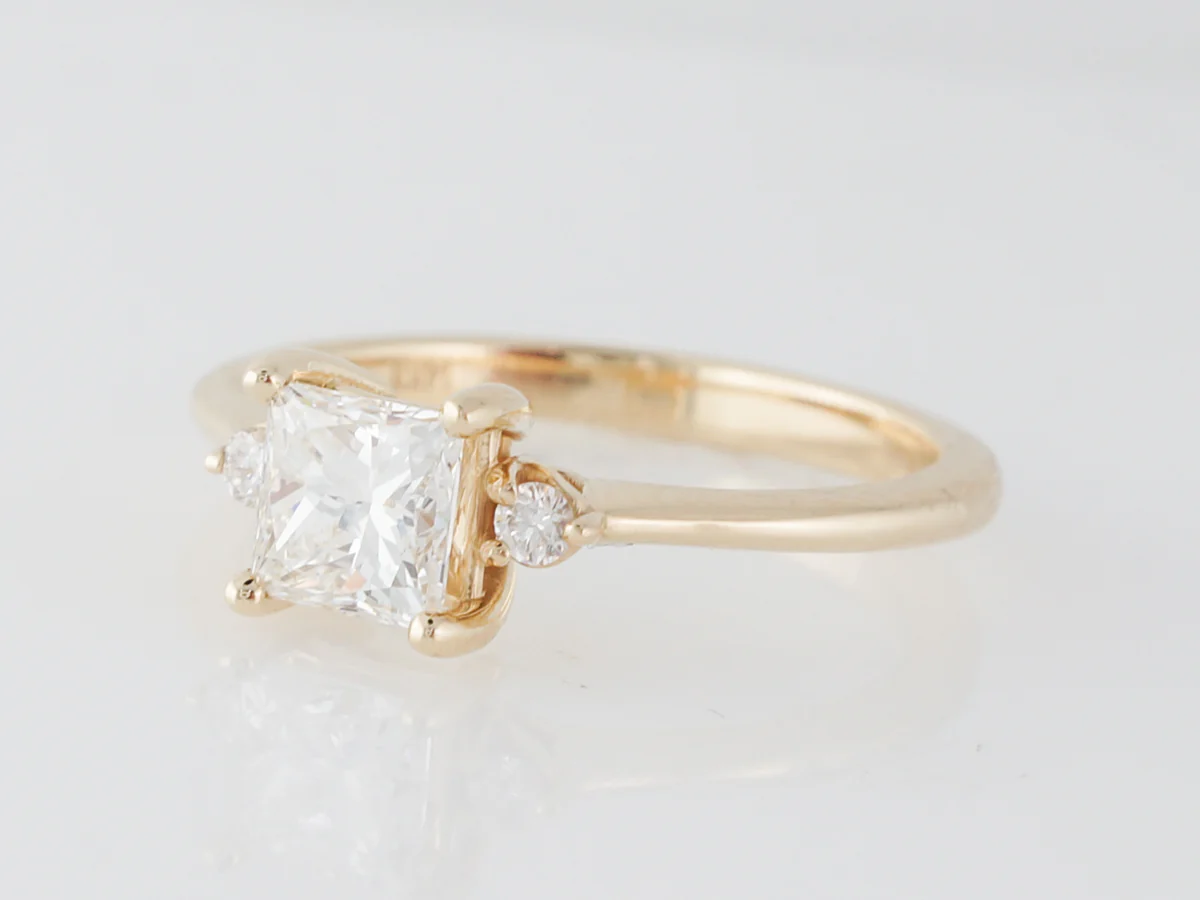 Princess Cut Diamond Solitaire Engagement Ring in 14k - Image 2