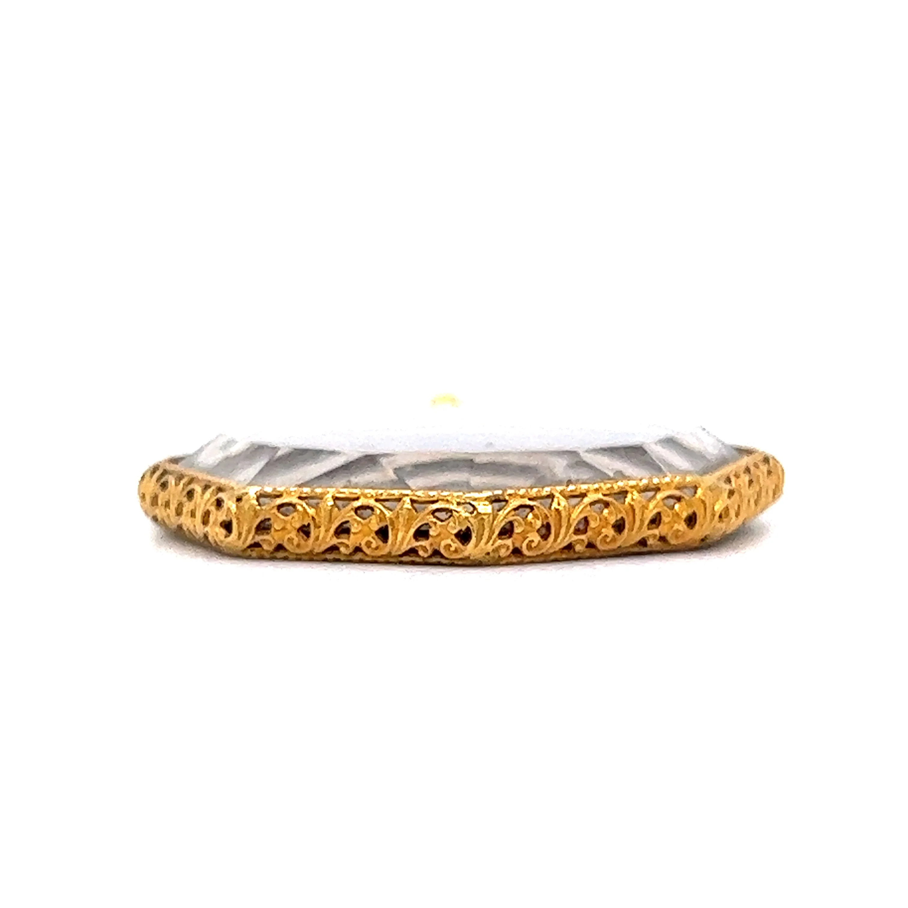Vintage Mid-Century Pendant in 14k Yellow Gold - Image 2