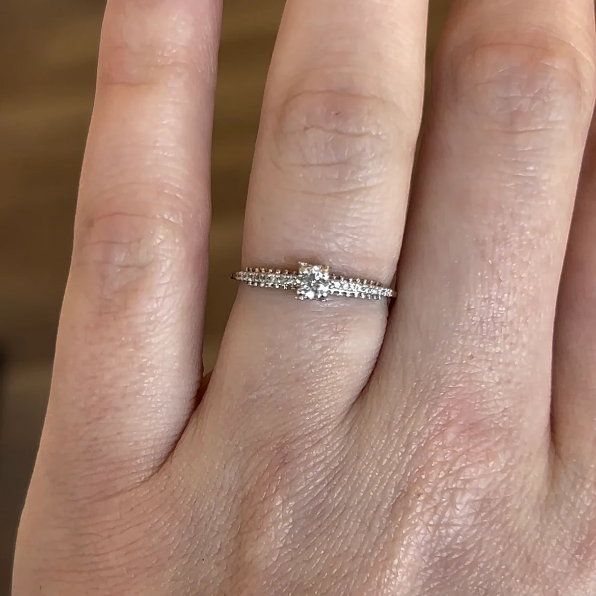 .16 Round Brilliant Diamond Engagement Ring in 14k White Gold - Image 6