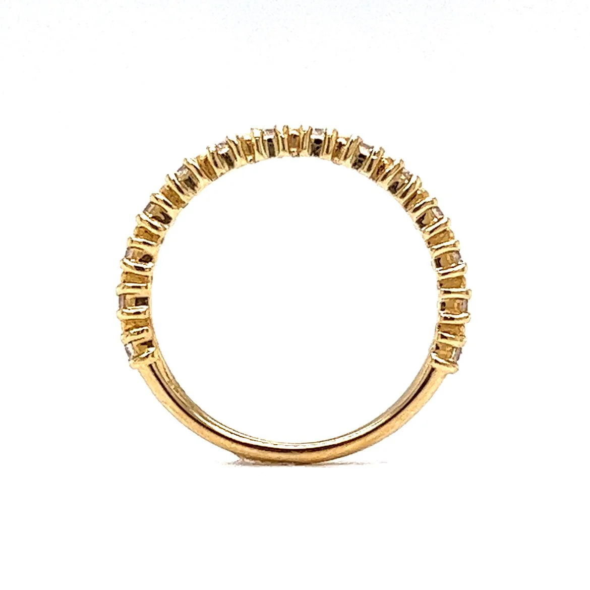 .20 Round Diamond Wedding Band in 14k Yellow Gold - Image 4