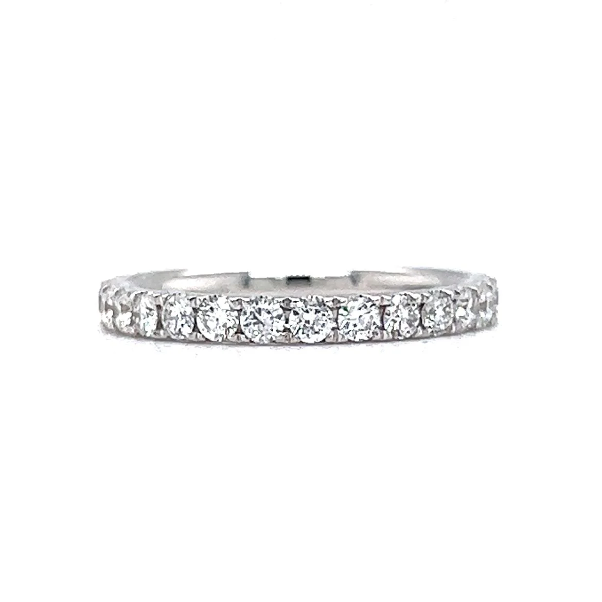 .80 Brilliant Diamond Eternity Wedding Band in 18k White Gold - Image 3