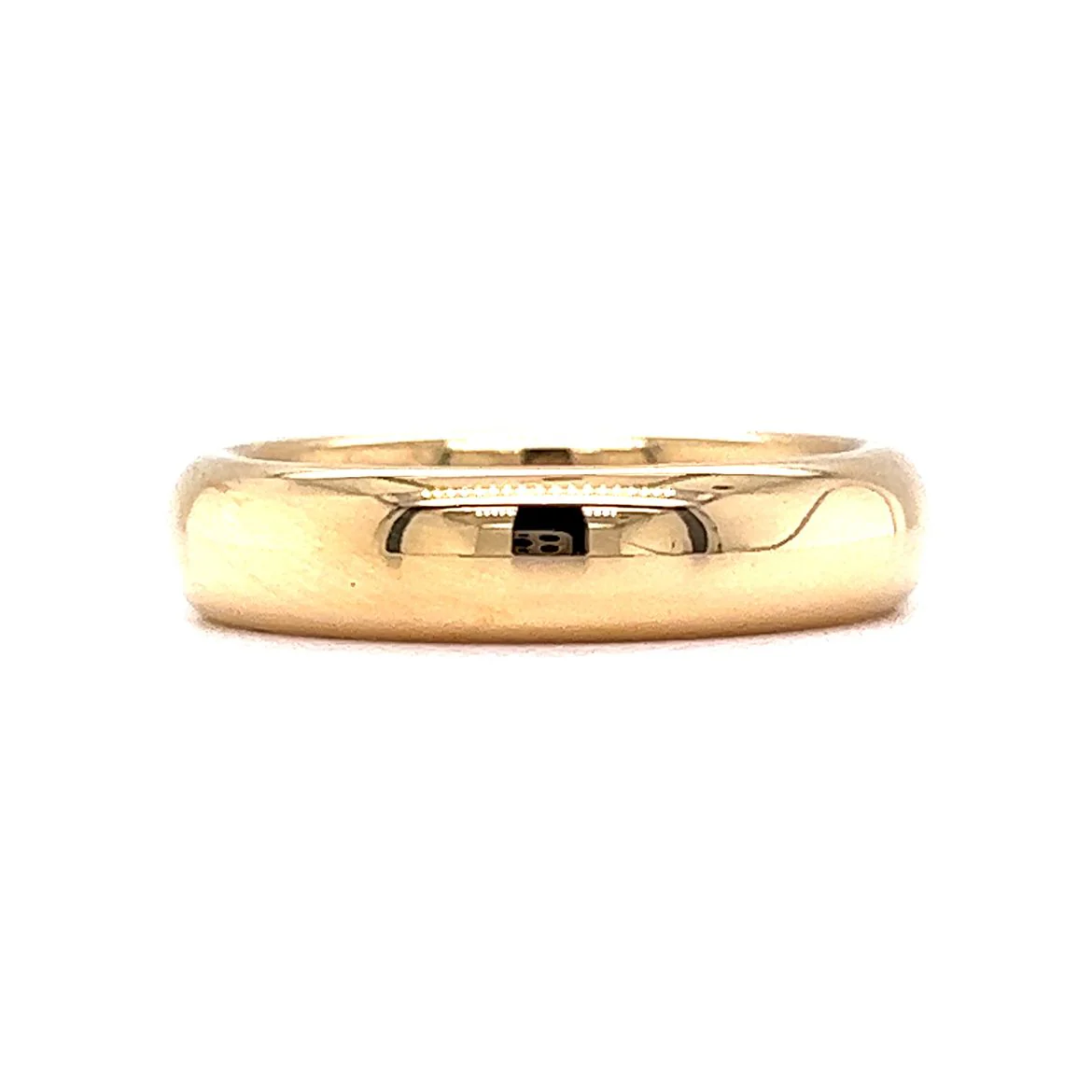 Classic 5mm High Polish Wedding Band in 18k Yellow Gold - Image 3