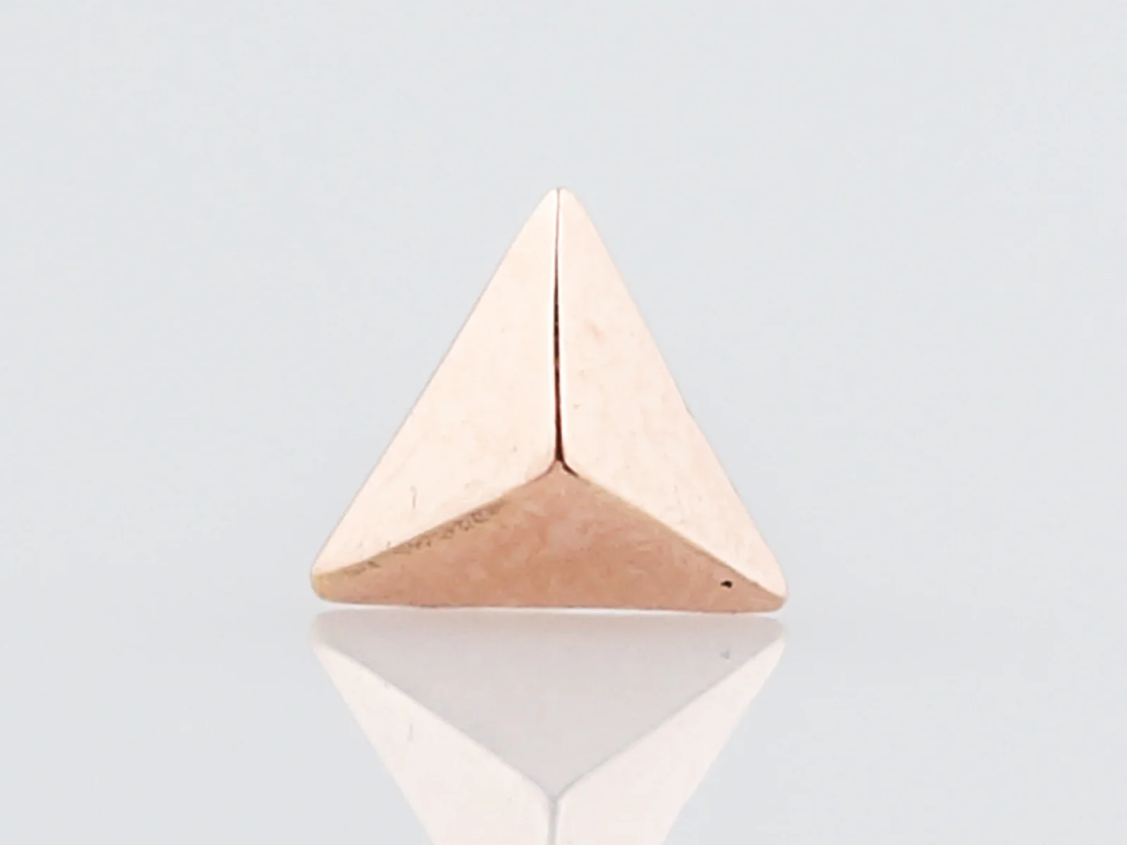 Pyramid Earrings Modern in 14k Rose Gold - Image 5