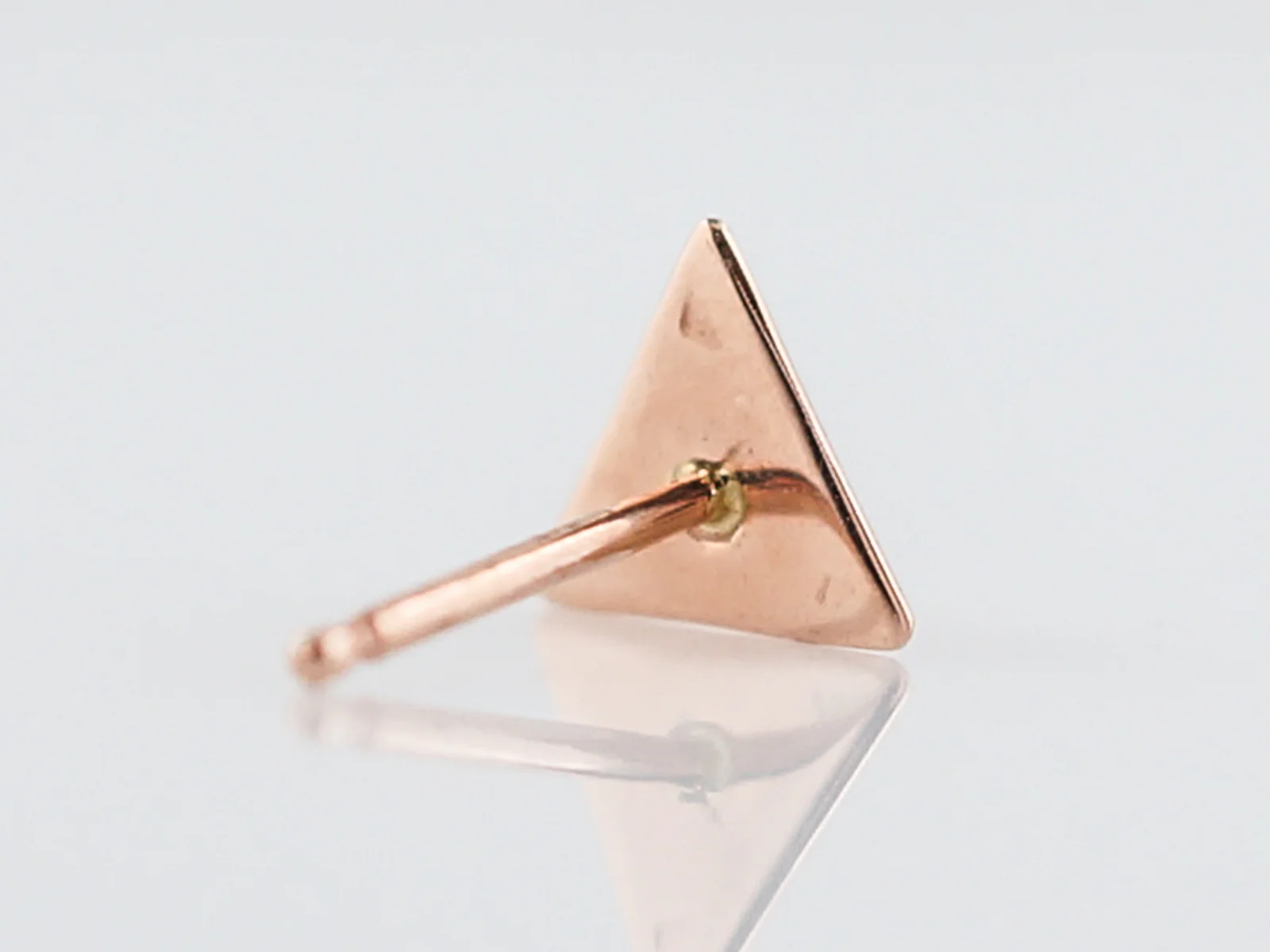 Pyramid Earrings Modern in 14k Rose Gold - Image 7