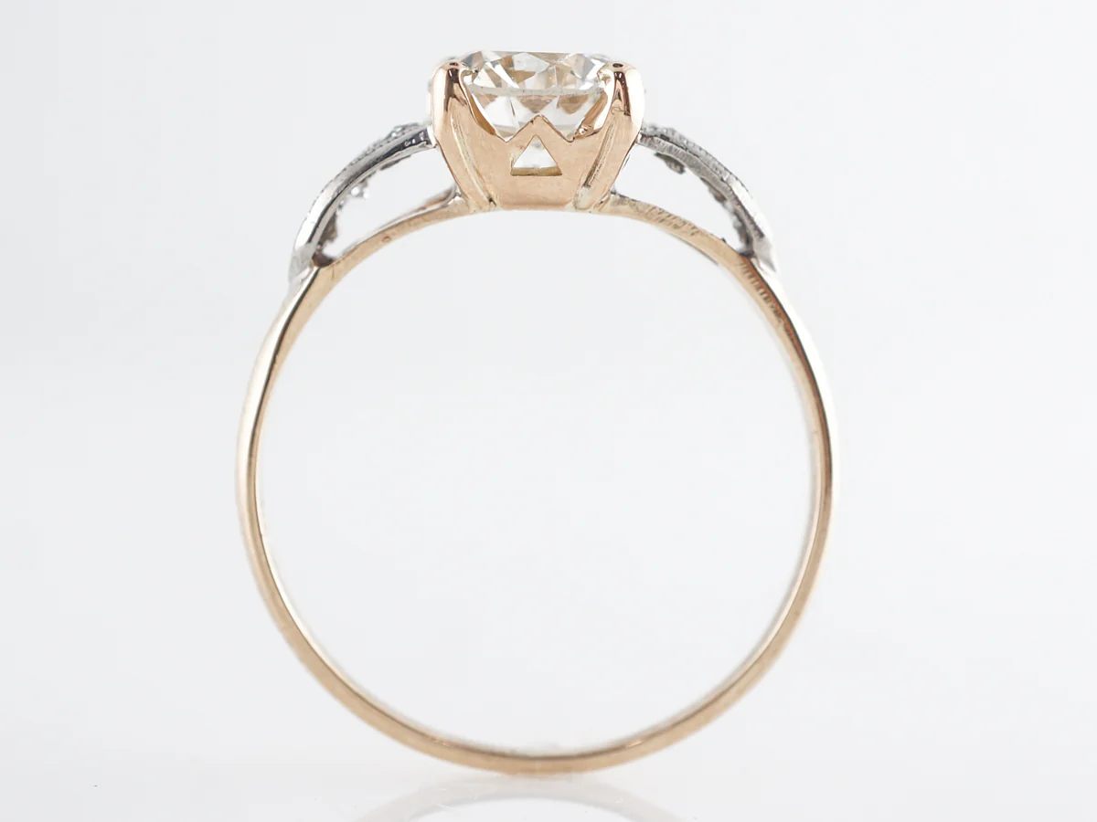 Retro 1940's Diamond Engagement Ring in 14k - Image 5