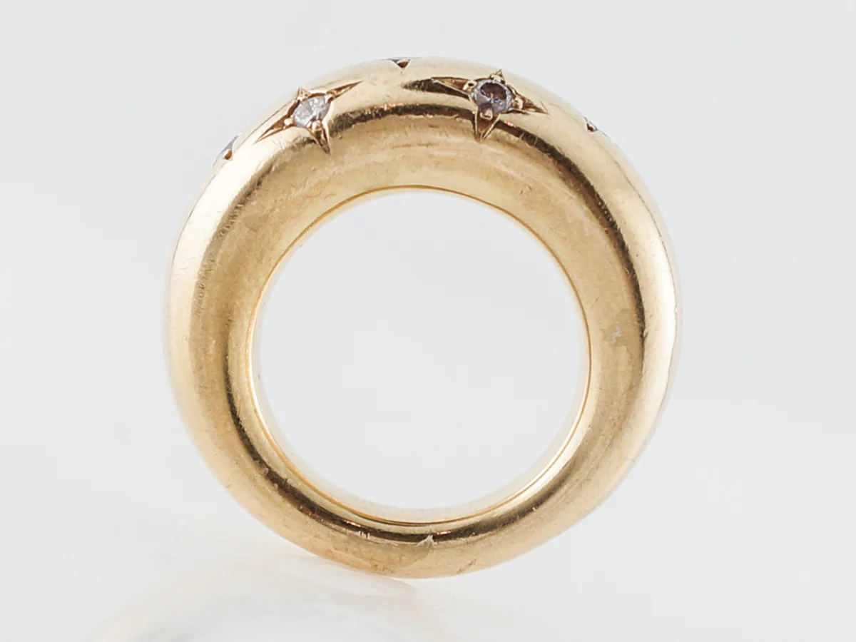***RTV 10/24***Right Hand Ring Chaumet Modern .28 Round Brilliant Cut Diamonds in 18k Yellow Gold - Image 4