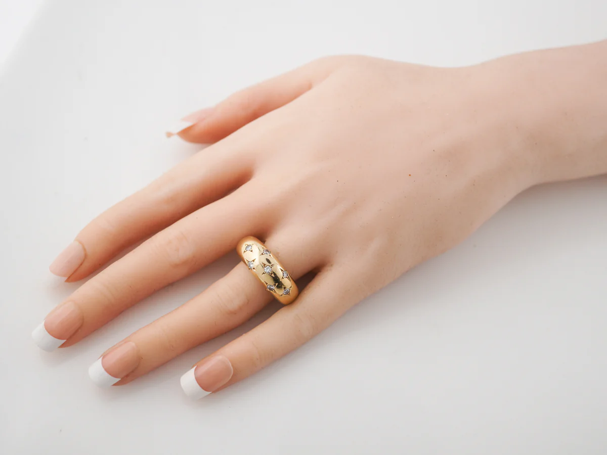 ***RTV 10/24***Right Hand Ring Chaumet Modern .28 Round Brilliant Cut Diamonds in 18k Yellow Gold - Image 7