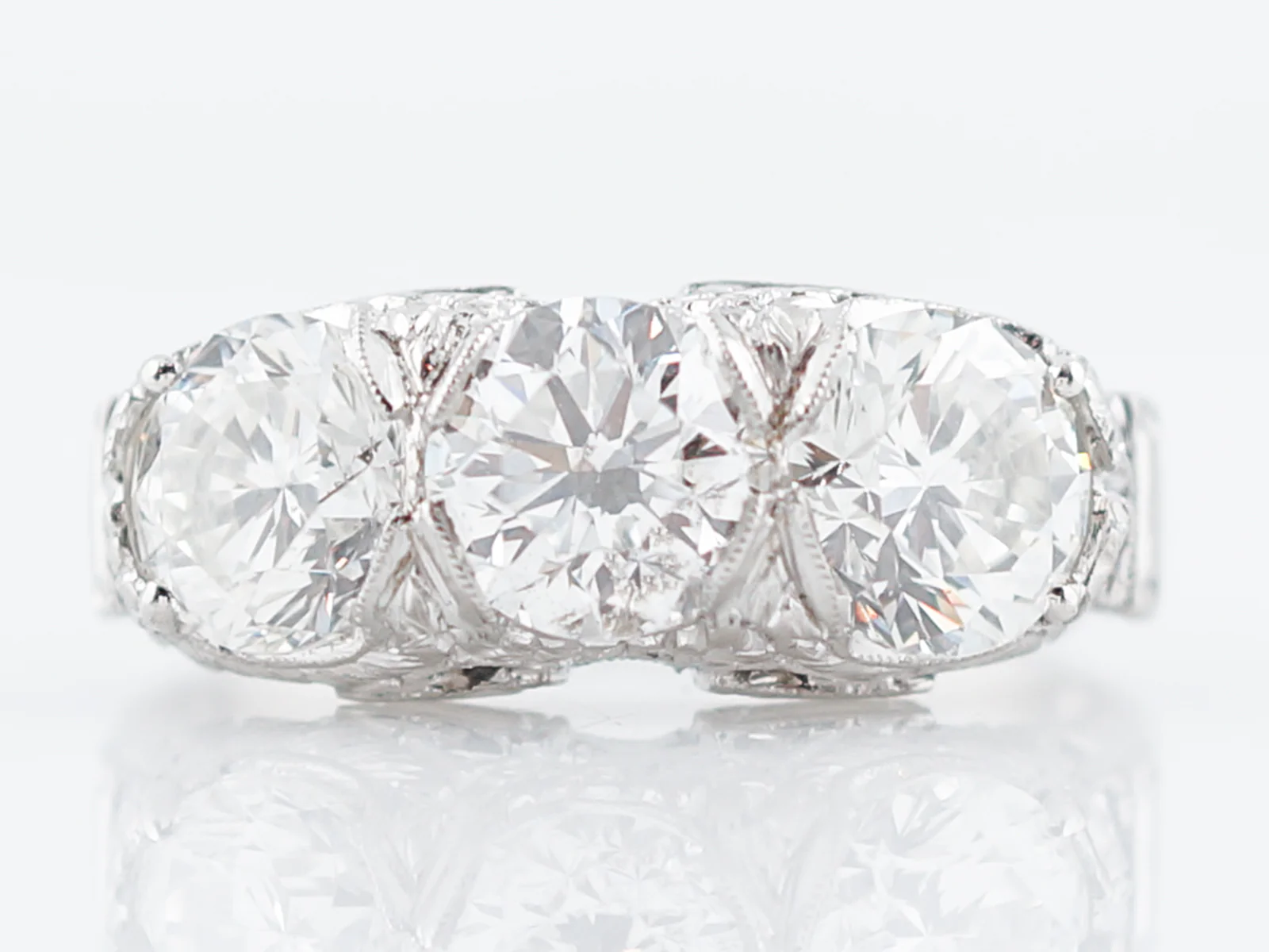 ***RTV***Right Hand Ring Modern 1.01 GIA Round Brilliant Cut Diamond in Platinum