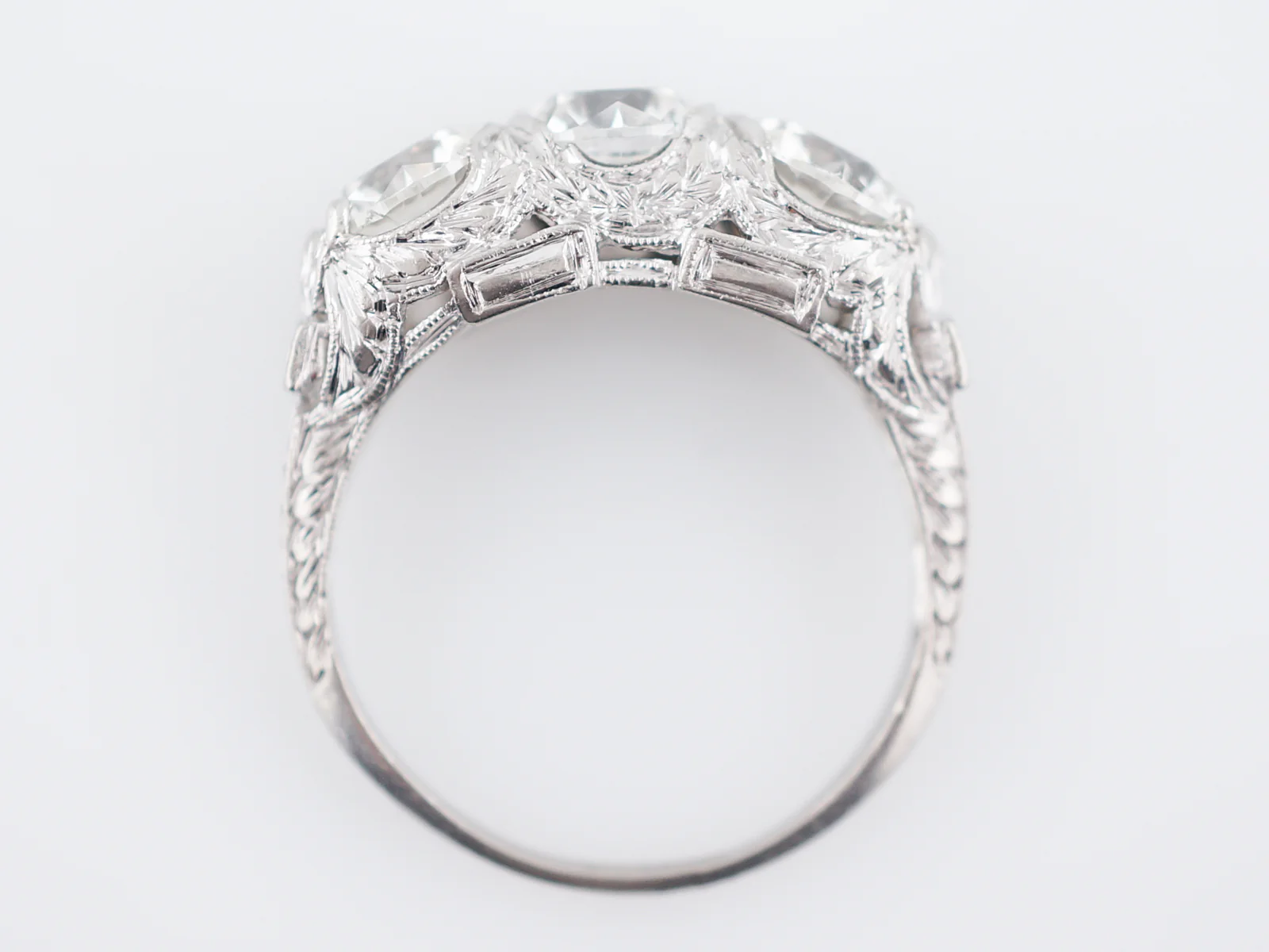 ***RTV***Right Hand Ring Modern 1.01 GIA Round Brilliant Cut Diamond in Platinum - Image 6
