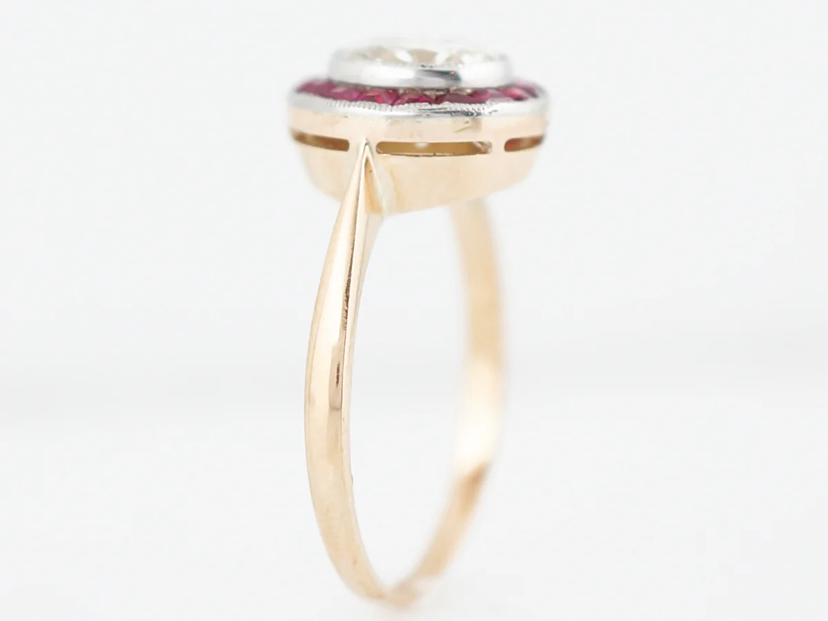 ***RTV***Right Hand Ring Modern 1.06 Round Brilliant Cut Diamond in 18K Yellow Gold - Image 4