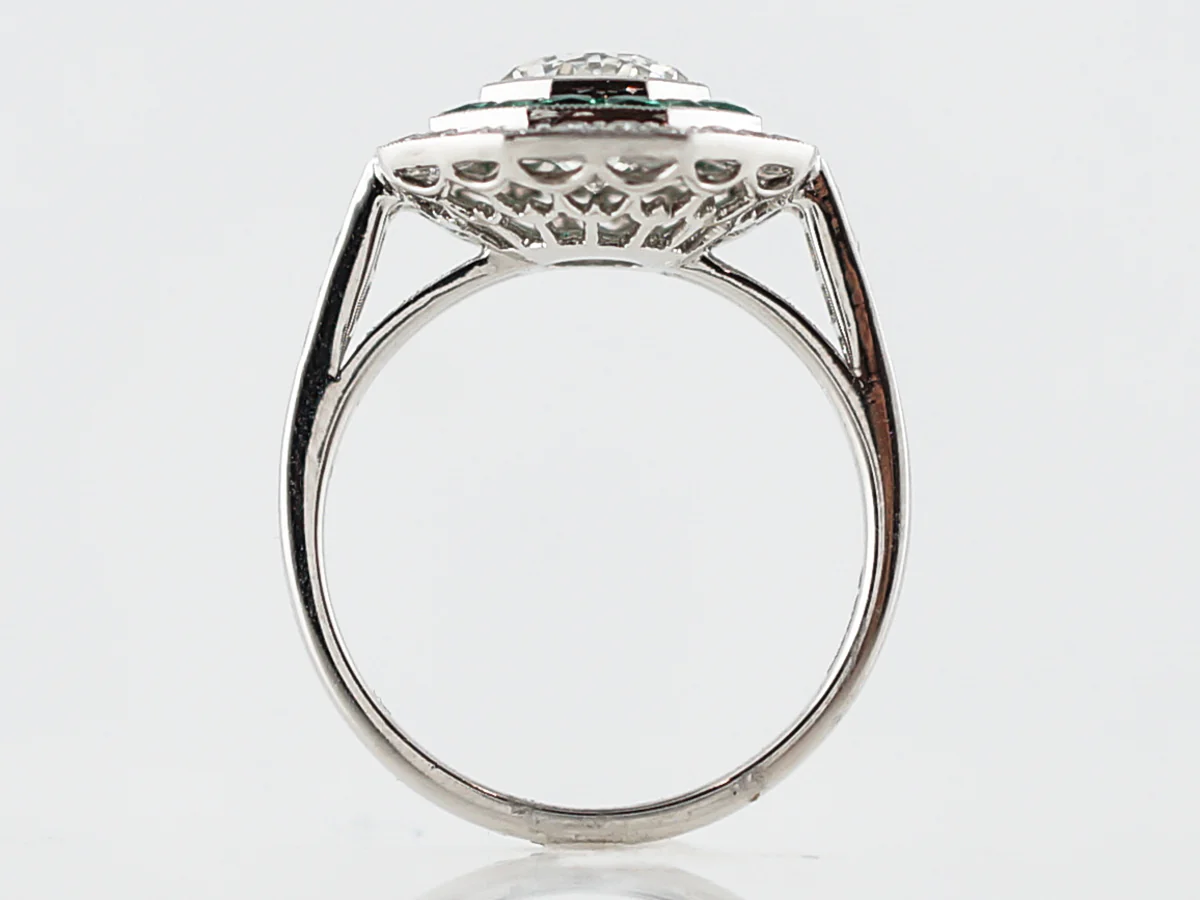 Right Hand Ring Modern 1.25 Round Brilliant Cut Diamond in Platinum - Image 4