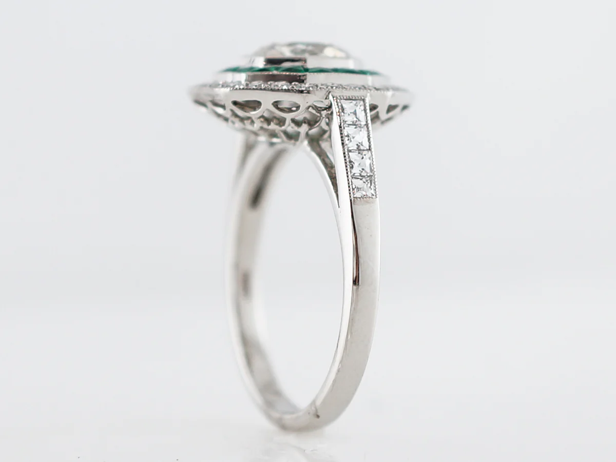 Right Hand Ring Modern 1.25 Round Brilliant Cut Diamond in Platinum - Image 5