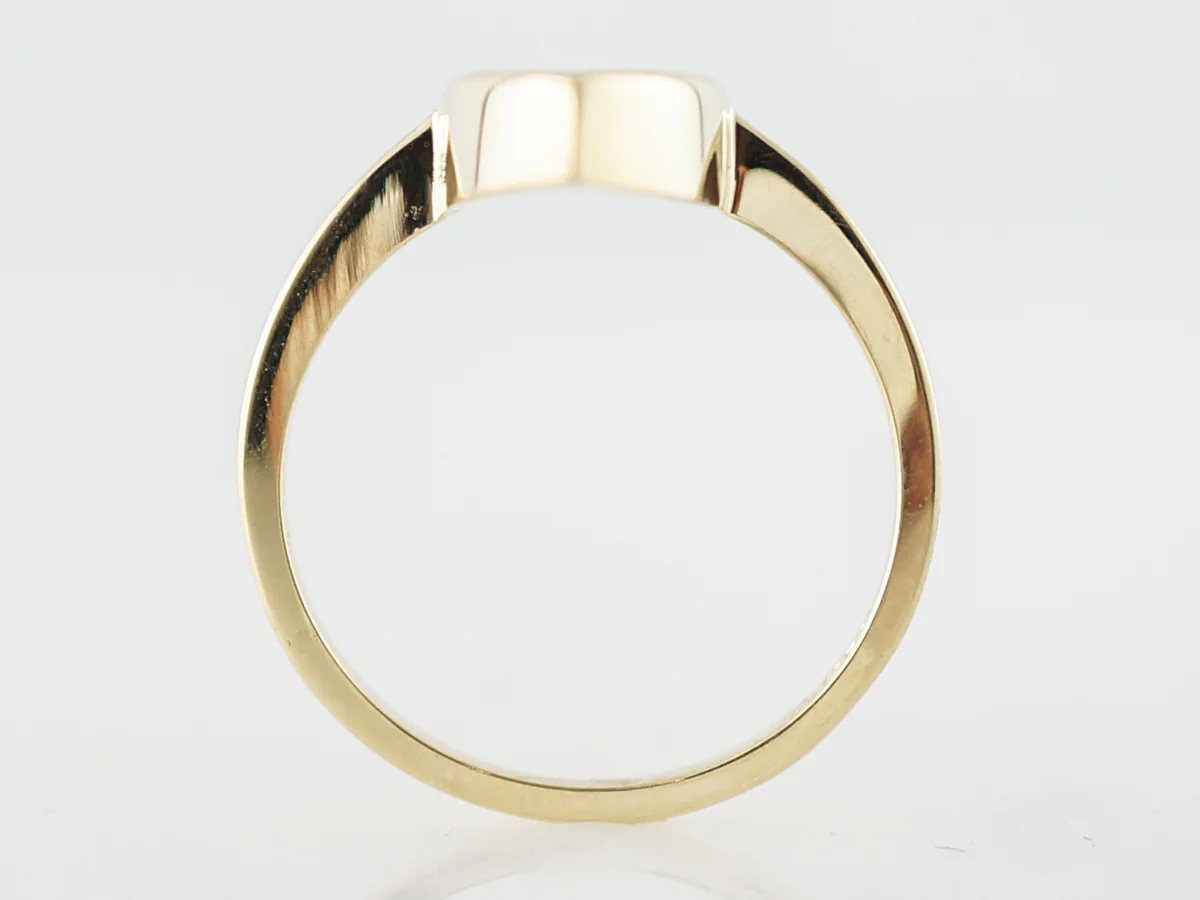Right Hand Ring Modern .13 Round Brilliant Cut Diamonds in 18k Yellow Gold - Image 4