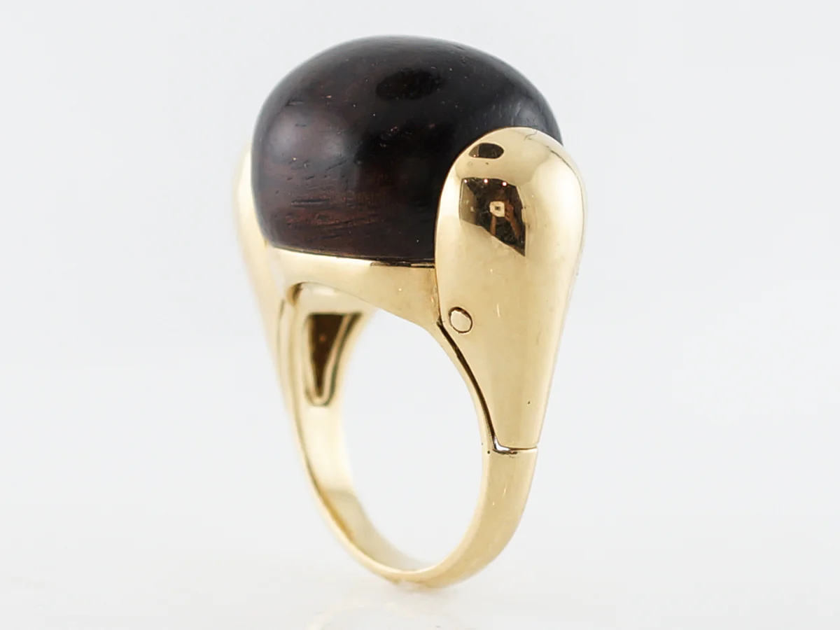 ***RTV11/23***Right Hand Ring Modern 17.22 Golf Ball in 18k Yellow Gold - Image 5