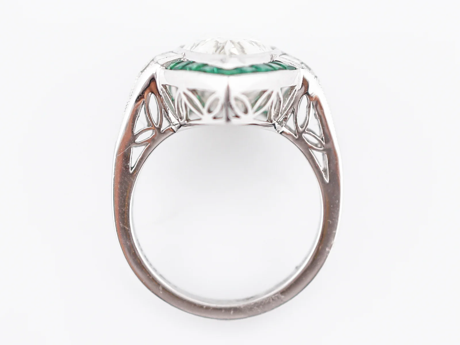 ***RTV***Right Hand Ring Modern 4.03 Pear Cut Diamond in 18K White Gold - Image 6