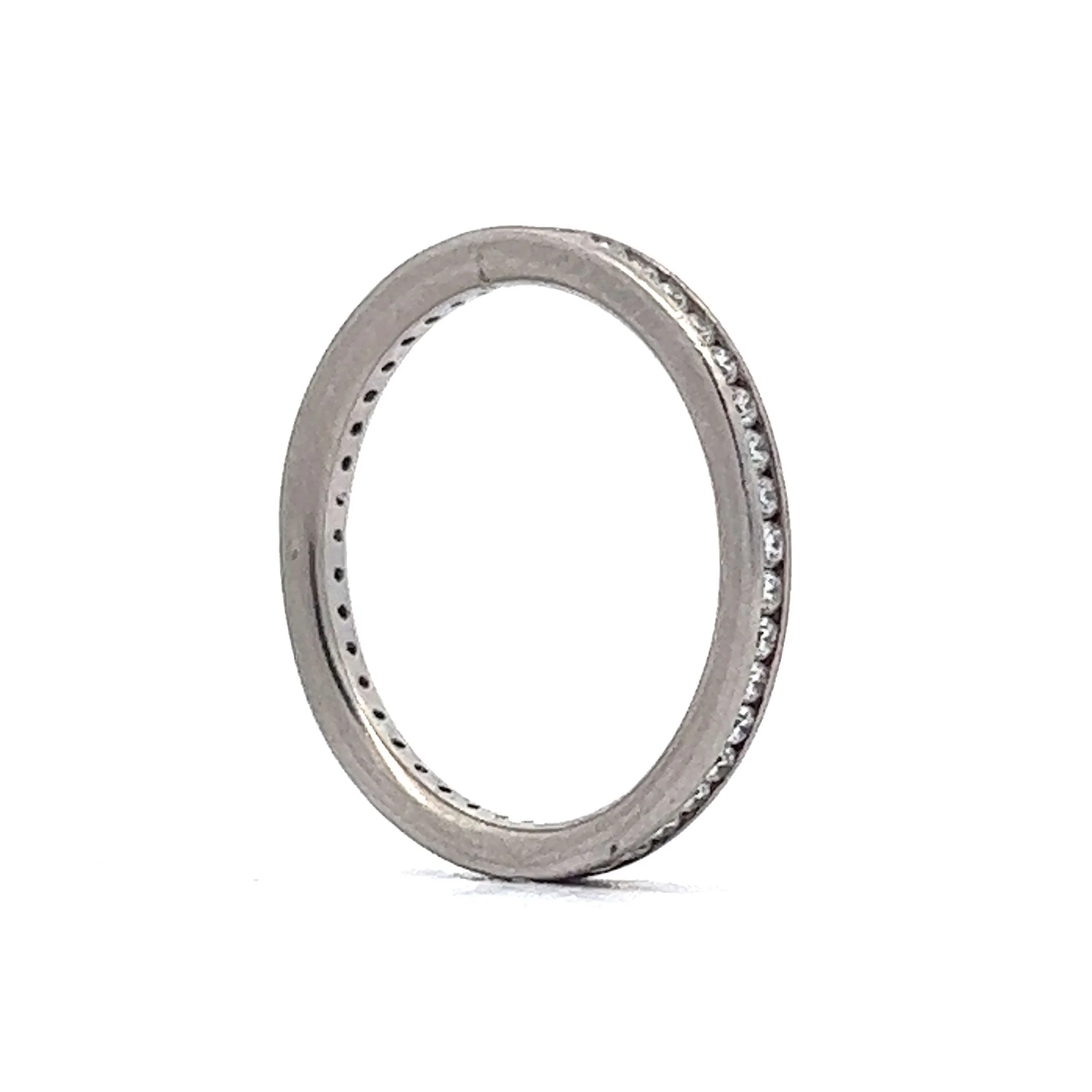 Ritani Channel Set Diamond Wedding Band in Platinum - Image 5