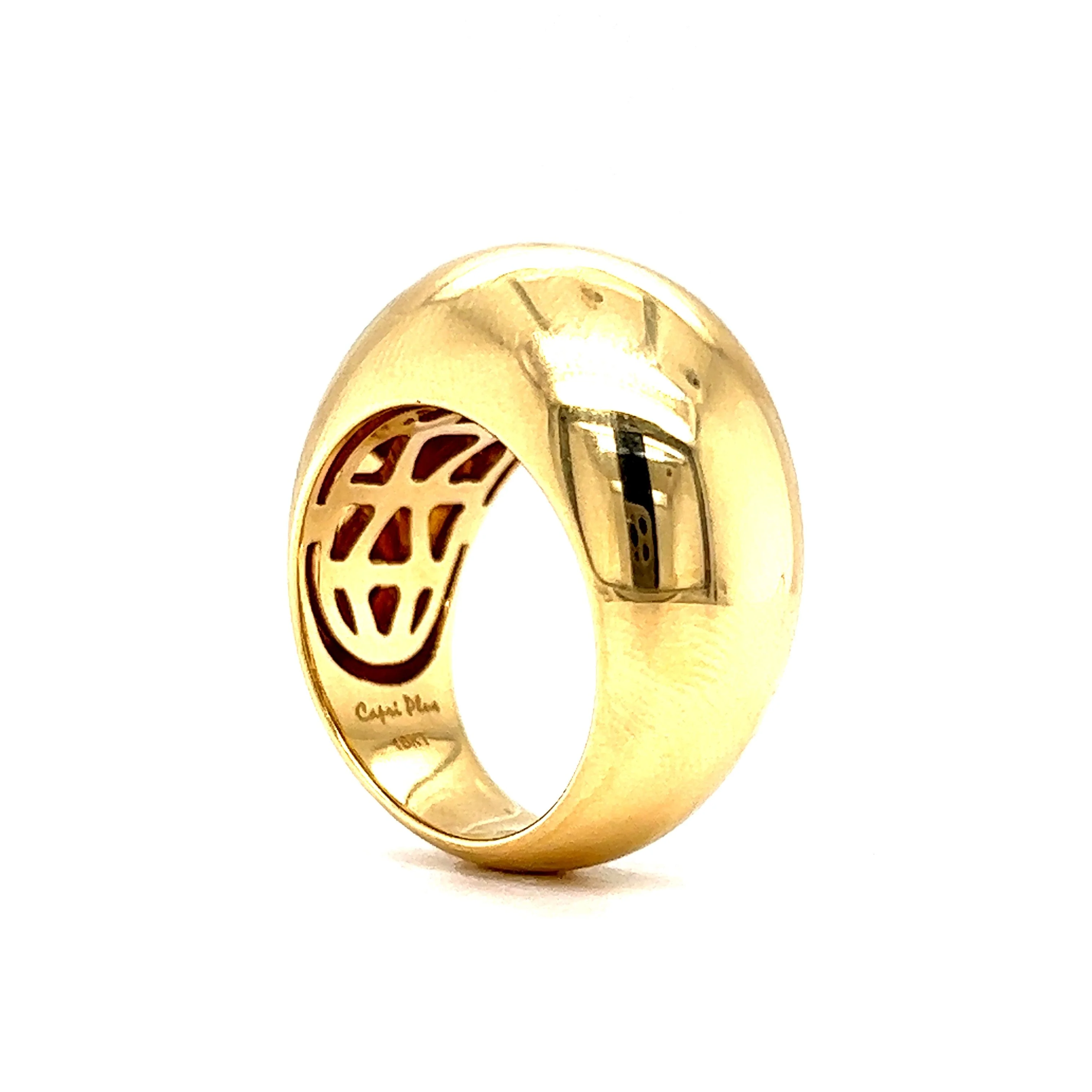 Roberto Coin Capri Plus Diamond Ring in 18k Yellow Gold - Image 4