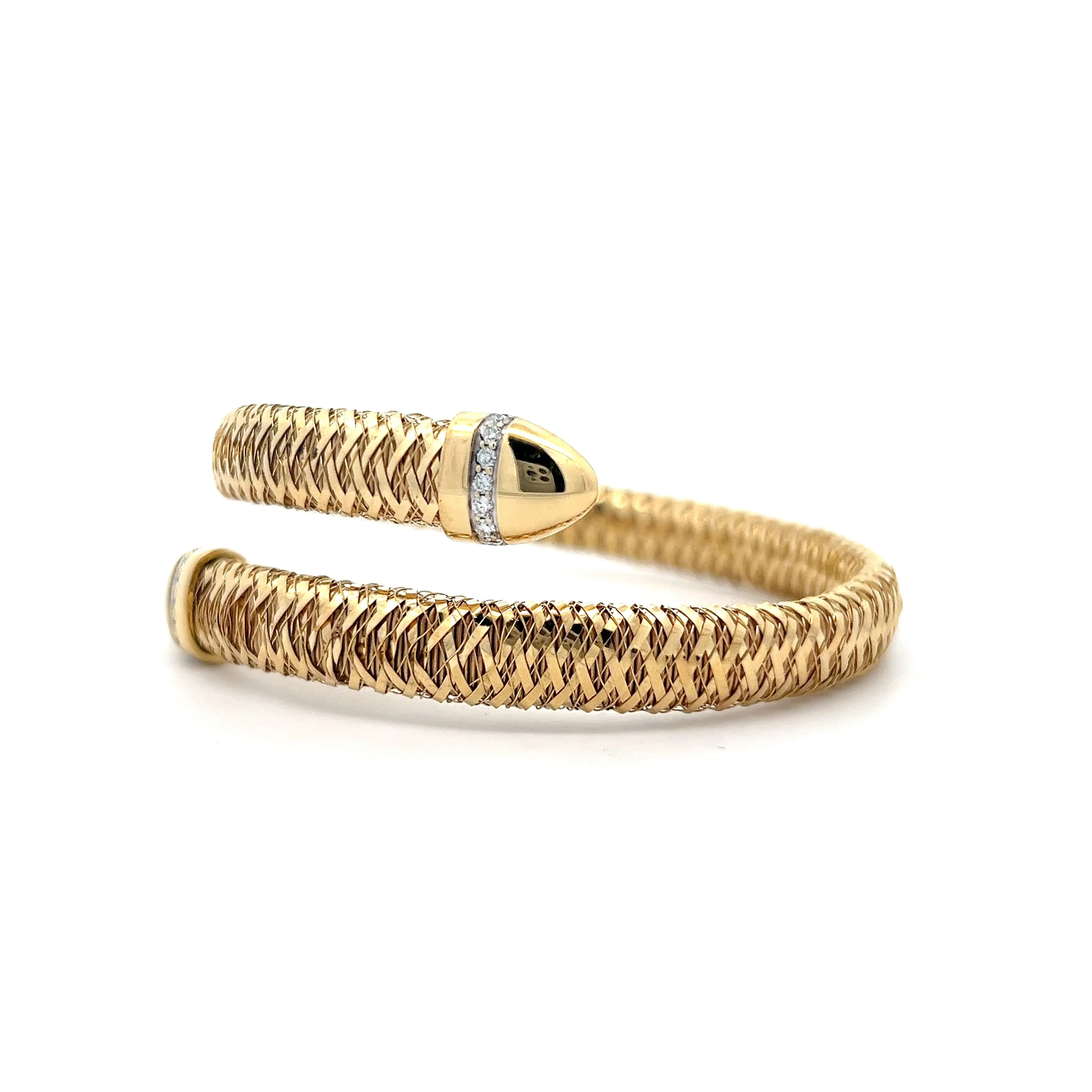 Roberto Coin Primavera Coil Bracelet in 18k Yellow Gold - Image 2