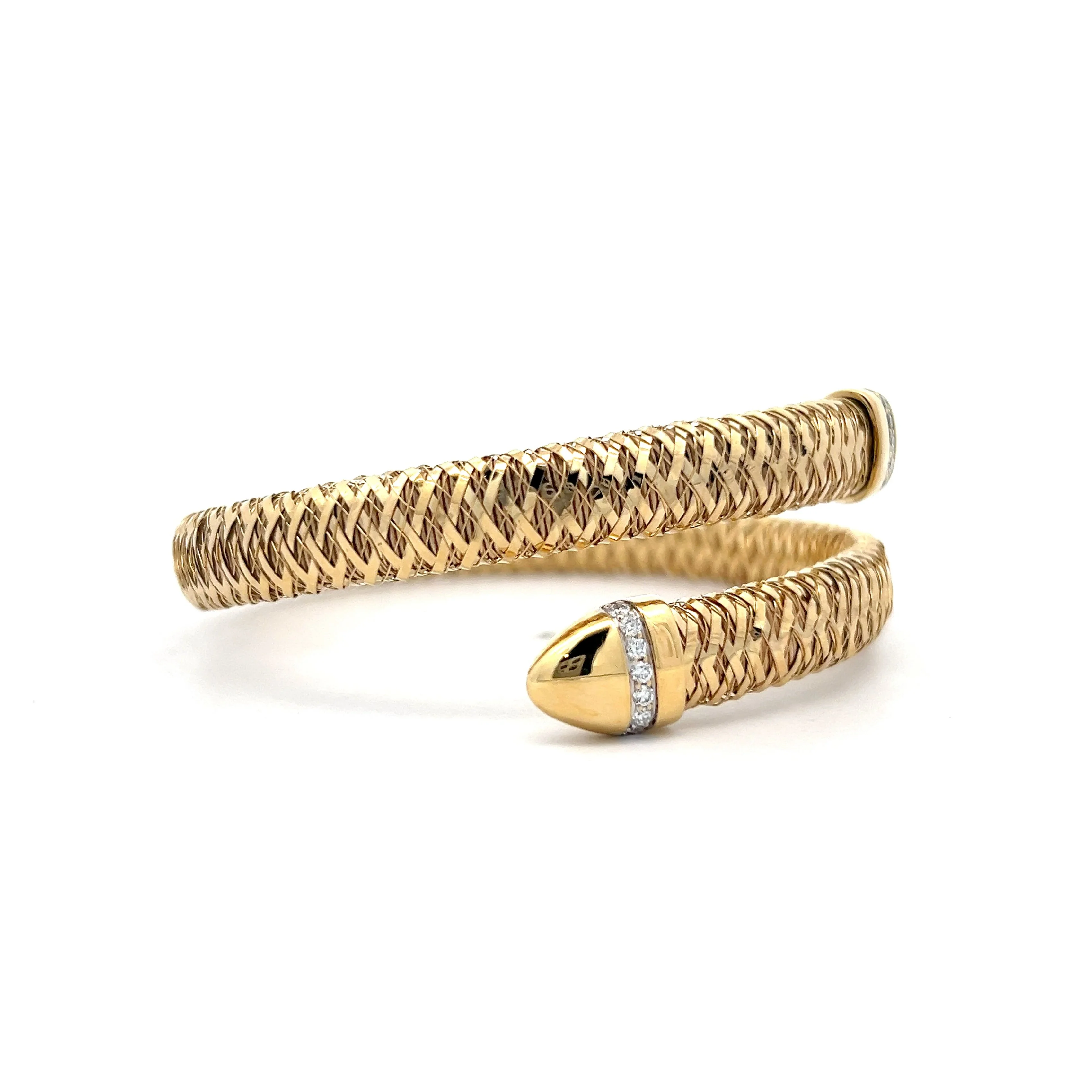 Roberto Coin Primavera Coil Bracelet in 18k Yellow Gold - Image 3