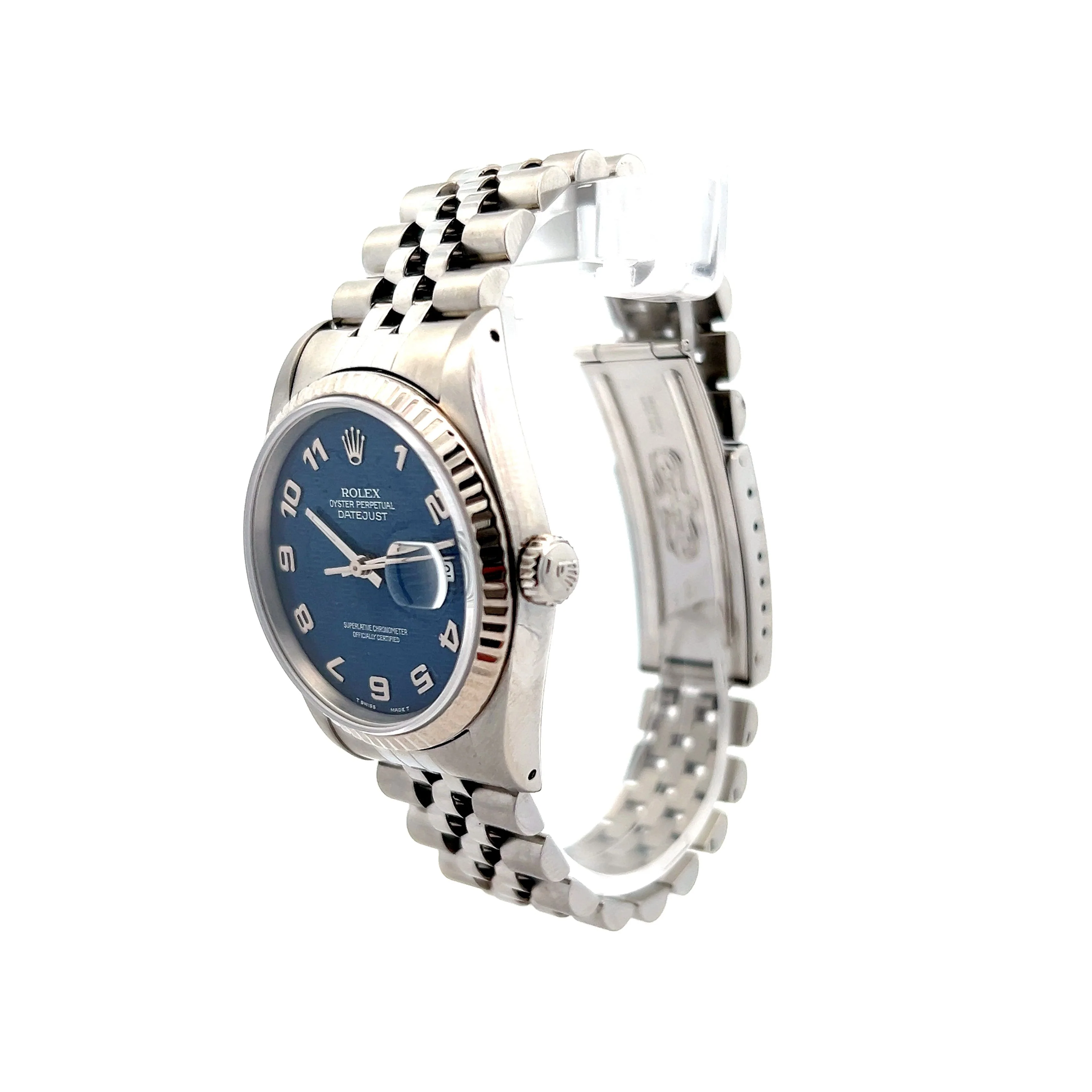 Rolex Datejust 36mm Blue Jubilee Dial X139927 in 14k White Gold - Image 2