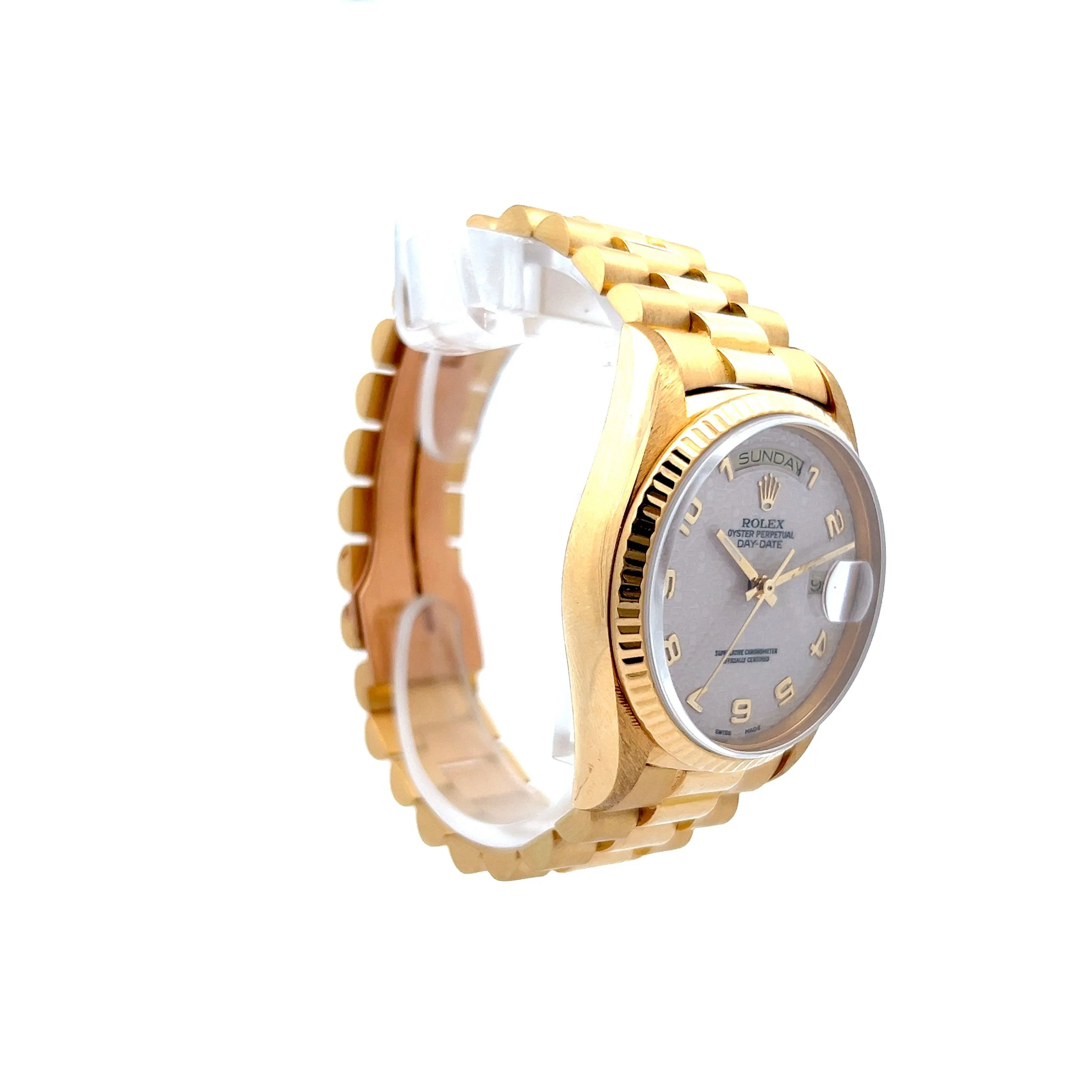 Rolex Day-Date President with Jubilee Arabic Dial REF 18038 in 18k Yellow Gold - Image 3