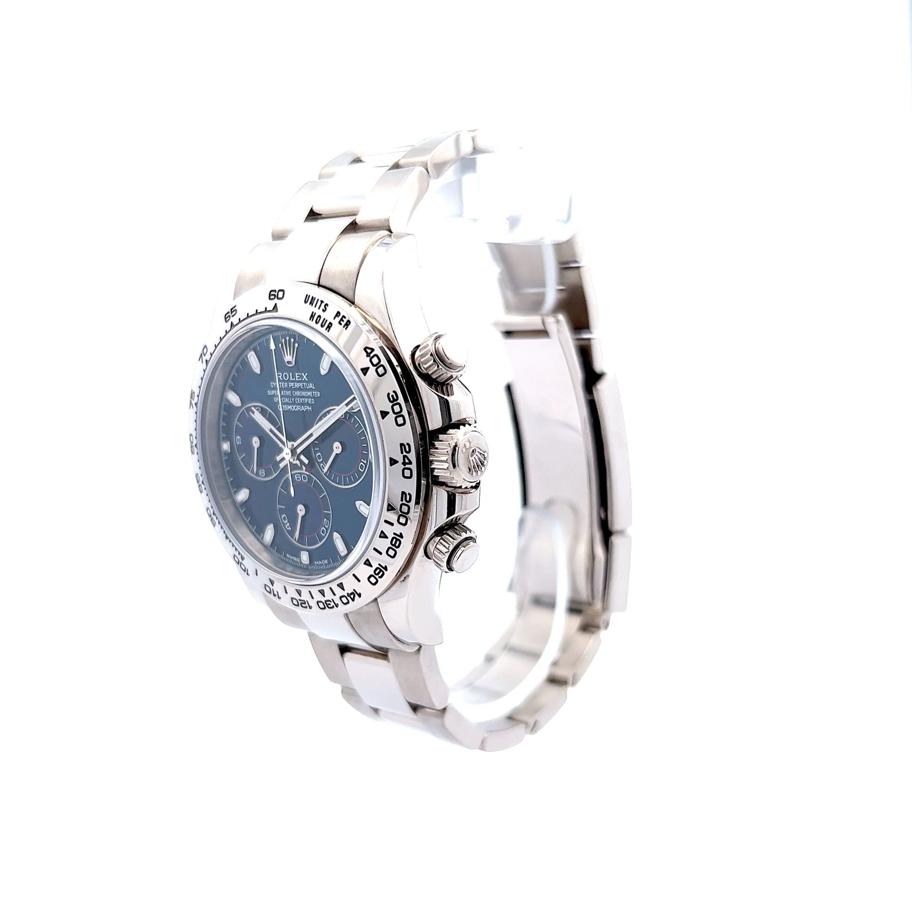 Rolex Daytona Blue Dial Chronograph 18k White Gold 116509 - Image 2