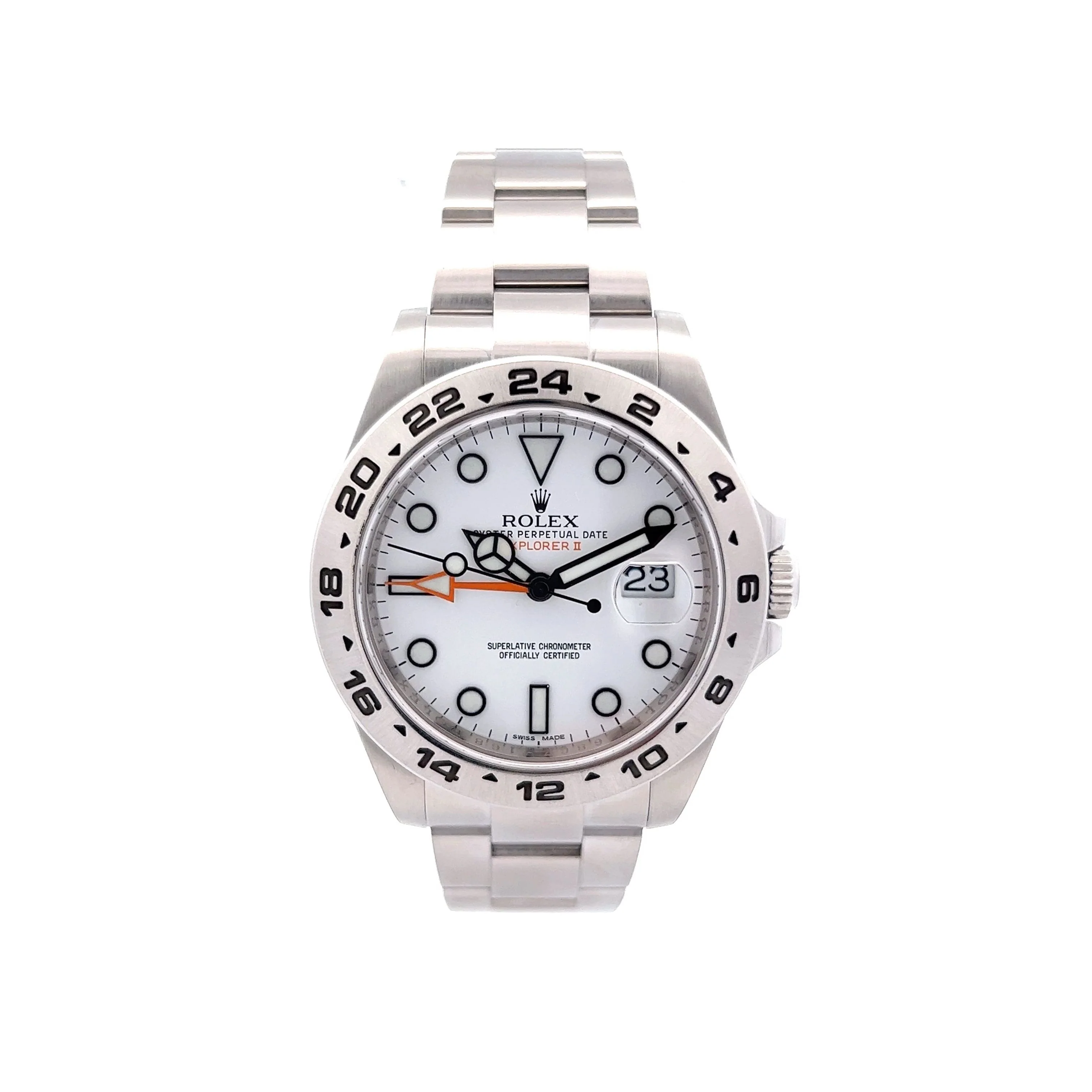 Rolex Explorer II White Dial 'Polar Bear' Orange Hand 216570