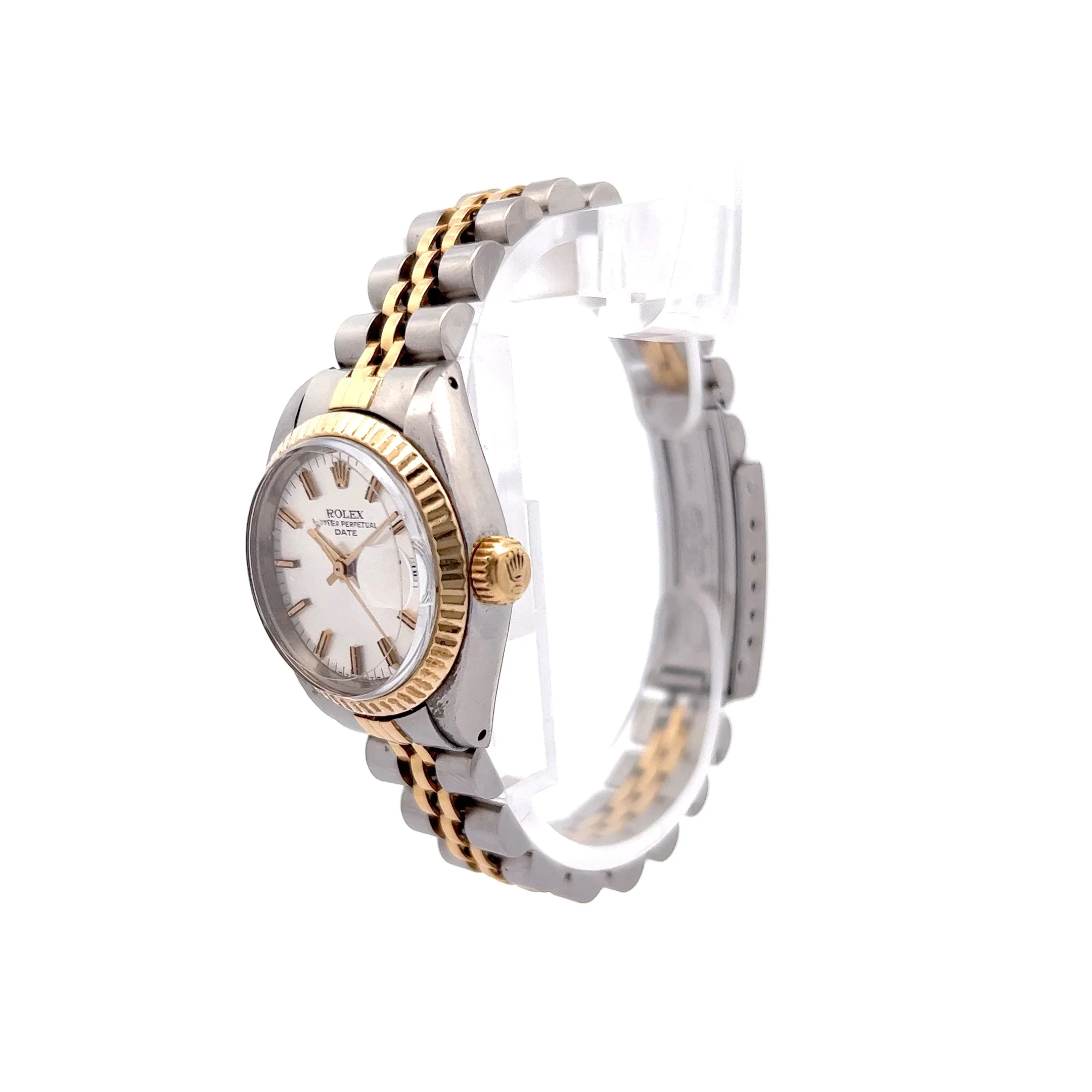 Rolex Ladies Date Two-Tone Jubilee 26mm Silver Dial 69173 - Image 2