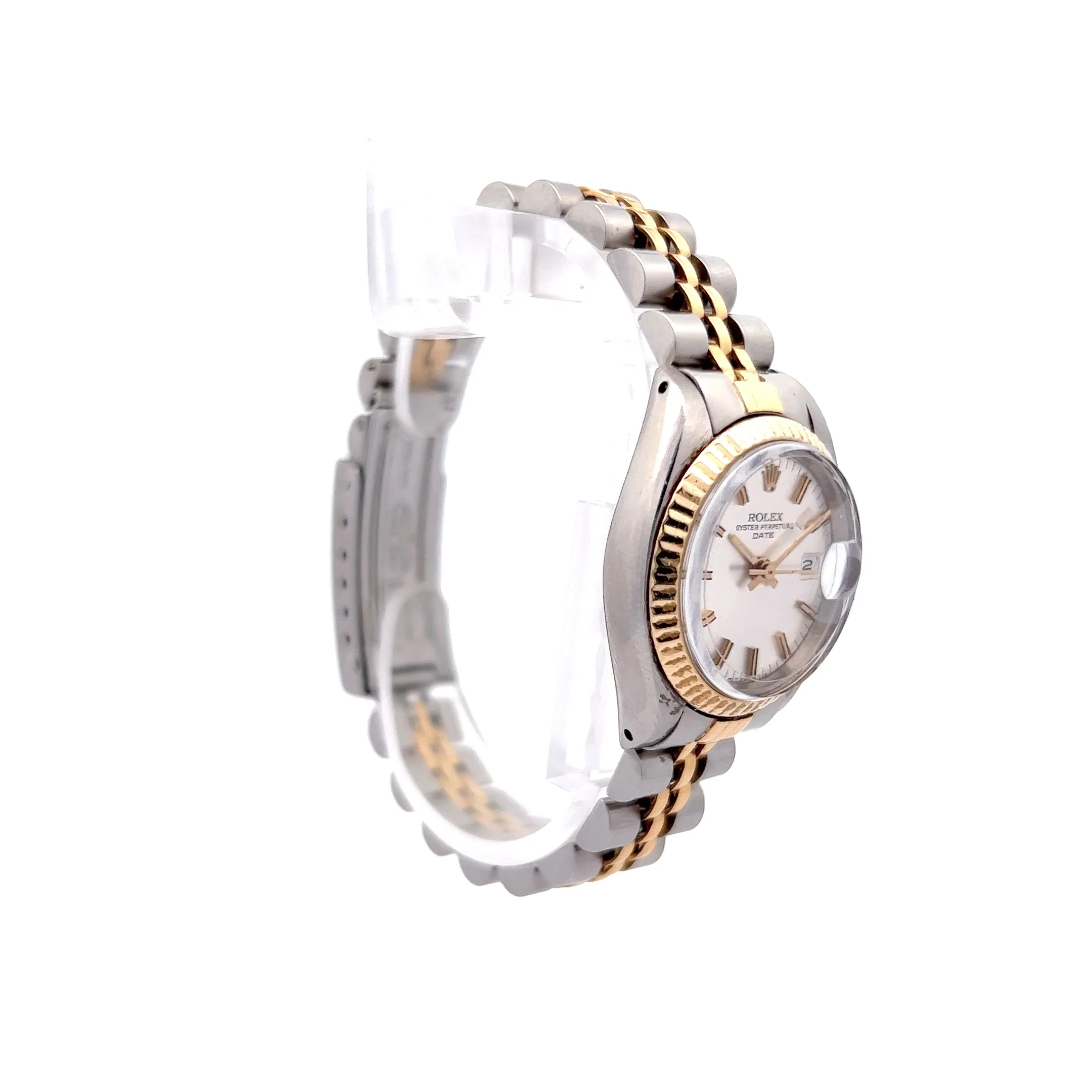 Rolex Ladies Date Two-Tone Jubilee 26mm Silver Dial 69173 - Image 3