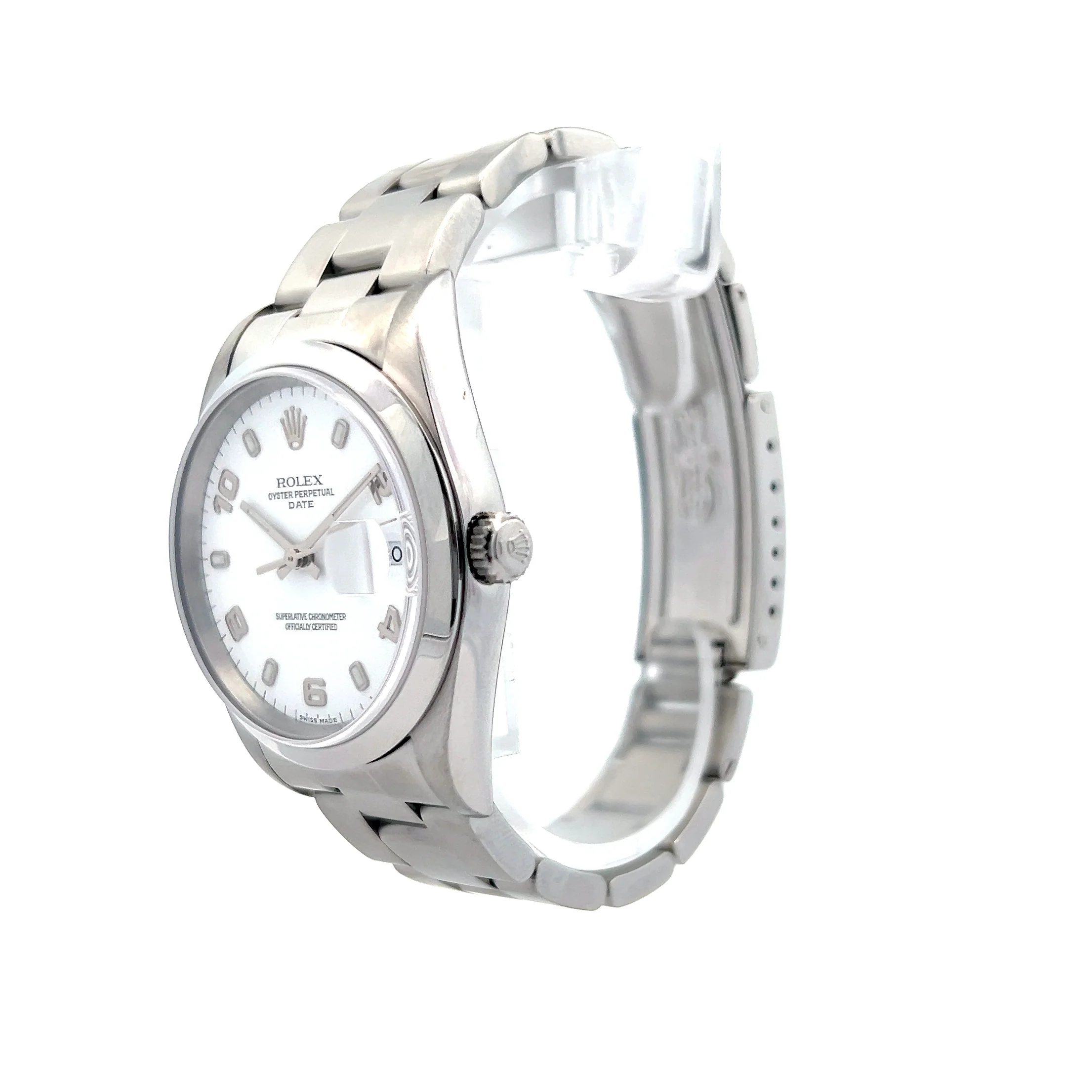 Rolex Oyster Perpetual 34mm White Arabic R15200 - Image 2