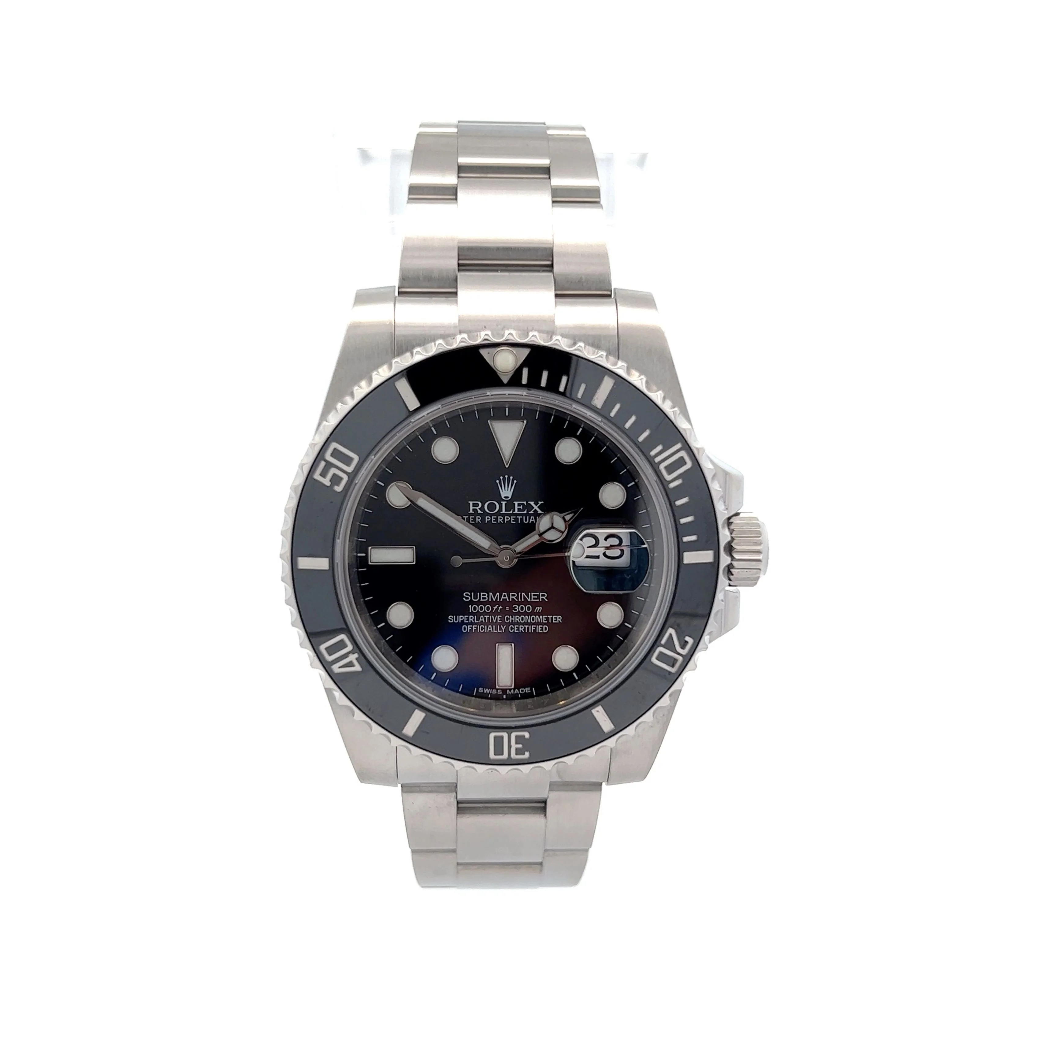 Rolex Submariner Ceramic Black Ref 116610LN in Stainless Steel