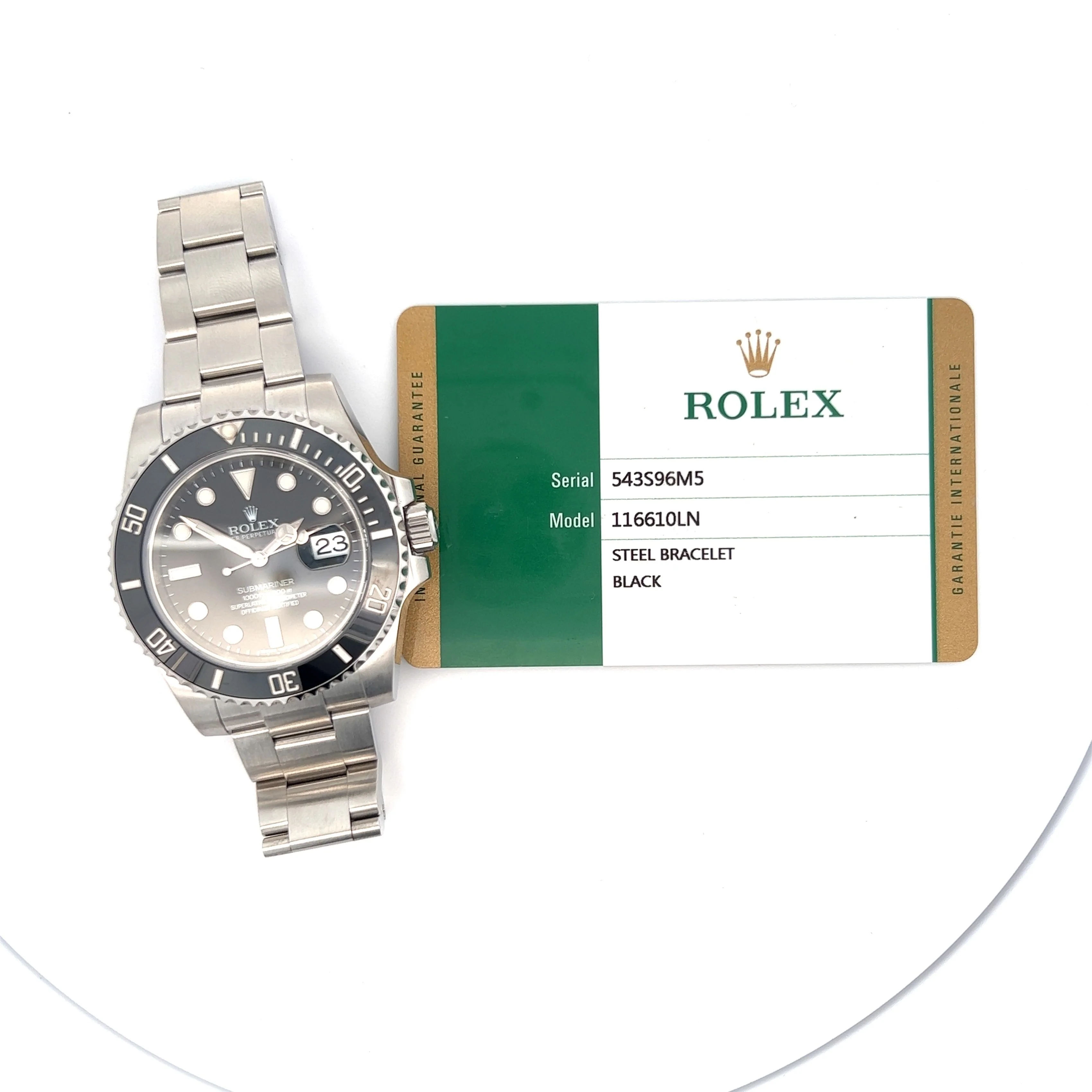 Rolex Submariner Ceramic Black Ref 116610LN in Stainless Steel - Image 5