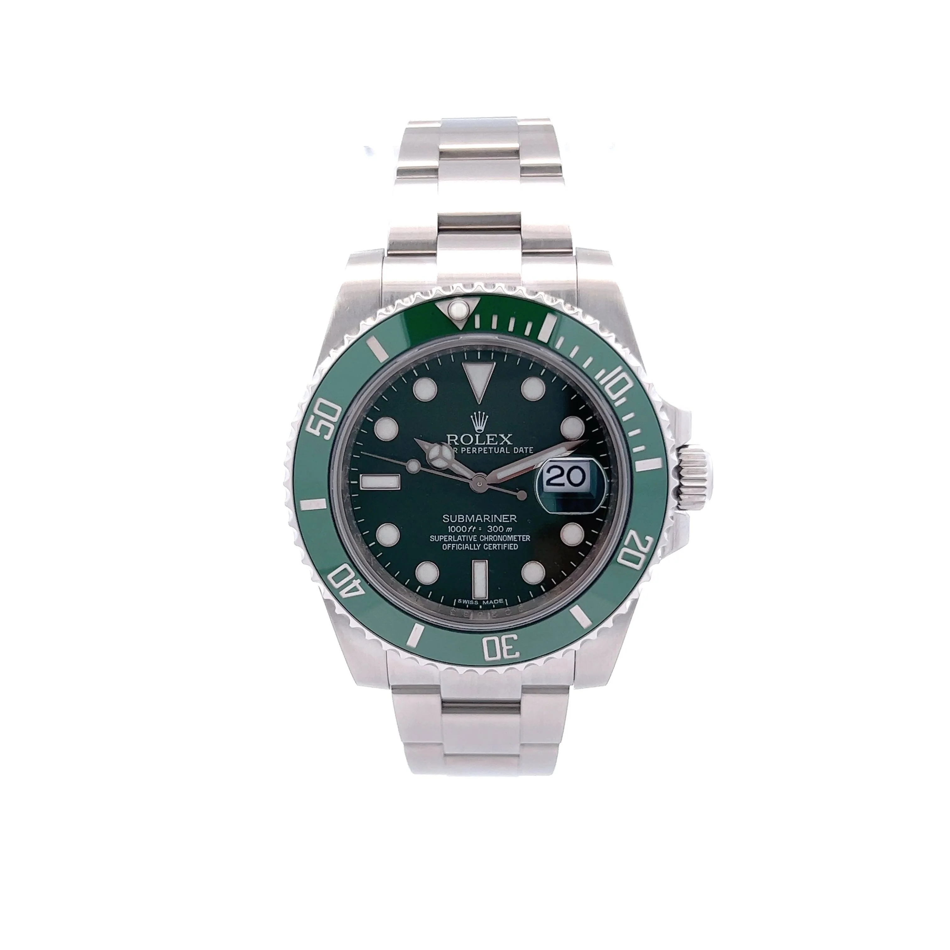 Rolex Submariner 'Hulk' Green Dial & Ceramic Bezel 116610LV