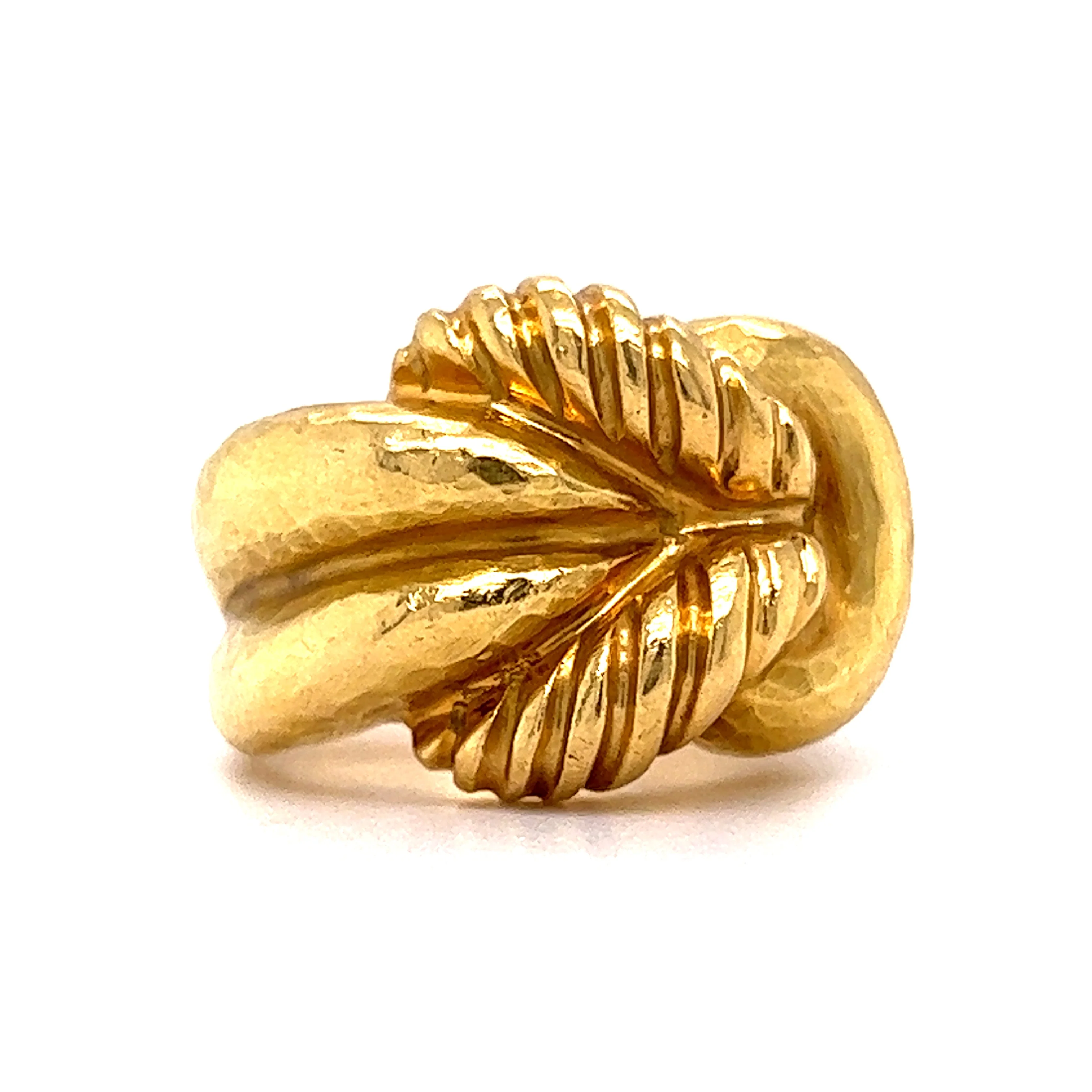 Rope Knot Cocktail Ring 18k Yellow Gold - Image 3