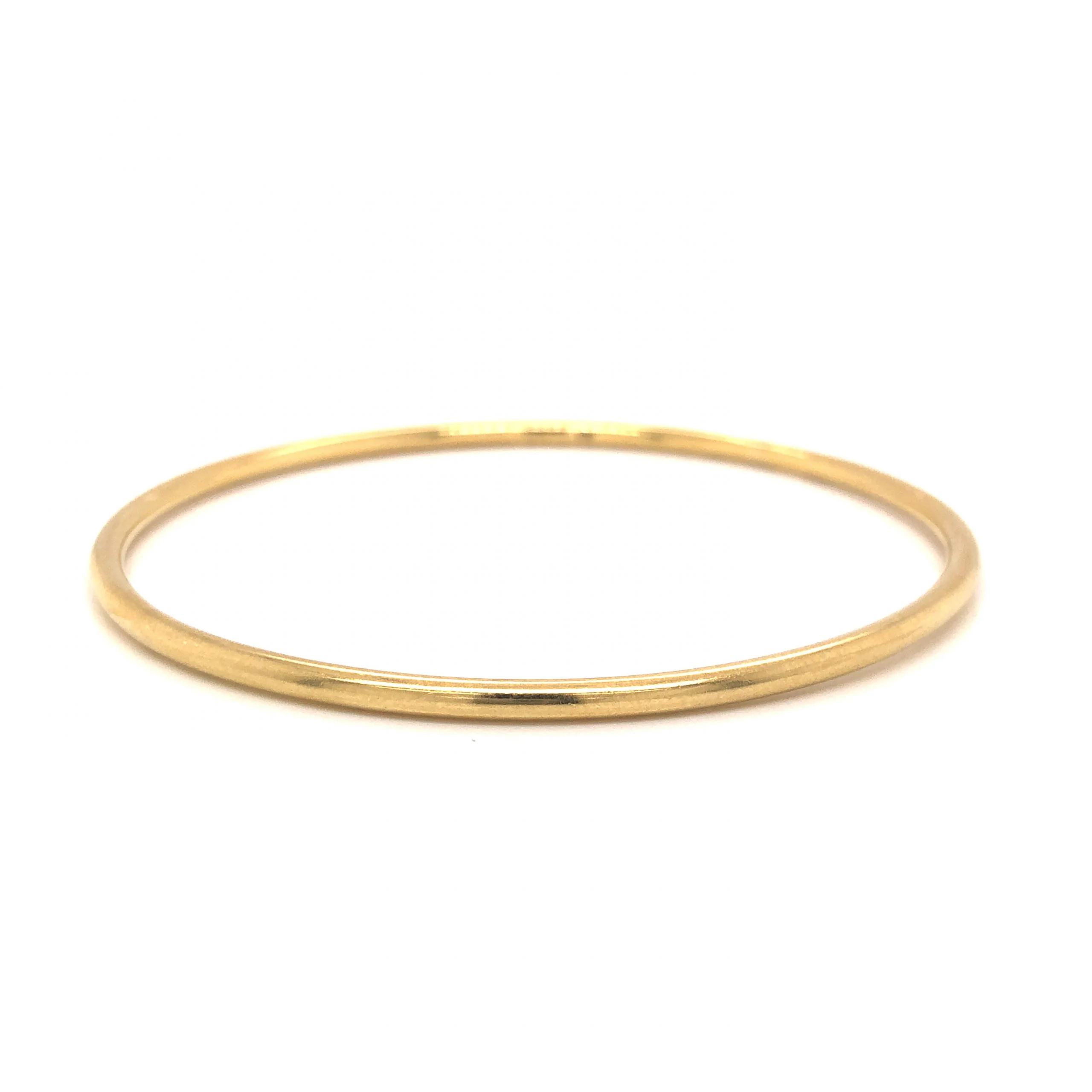 Round Bangle Bracelet in 18k Yellow Gold - Image 3