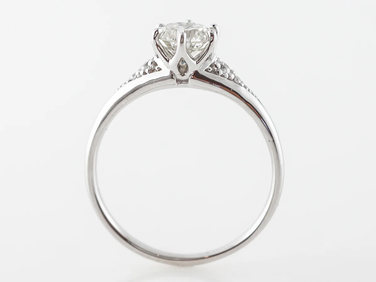Round Brilliant Solitaire Engagement Ring in White Gold - Image 4
