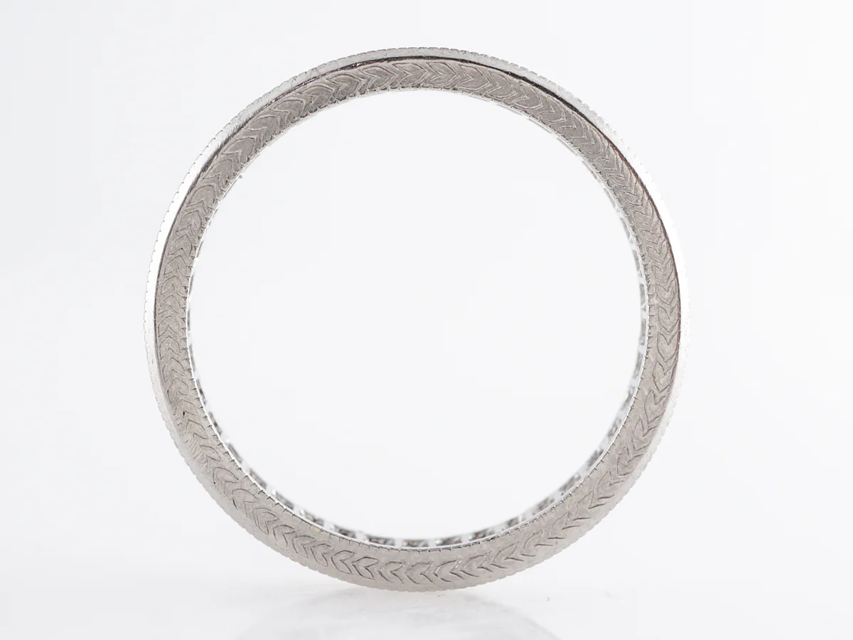 Round Brilliant Diamond Eternity Wedding Band in Platinum - Image 2