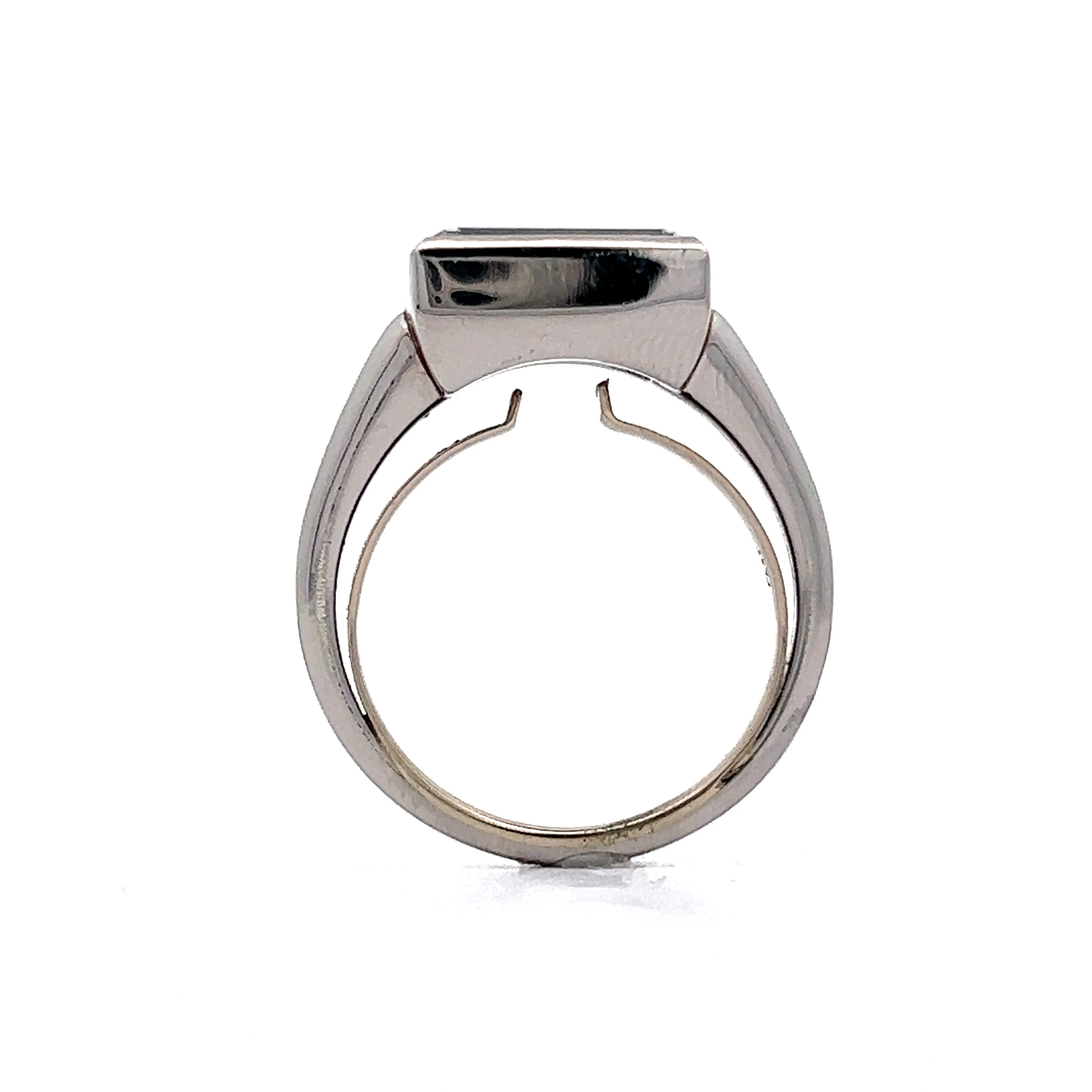 2.00 Emerald Cut Diamond Engagement Ring in Platinum - Image 4
