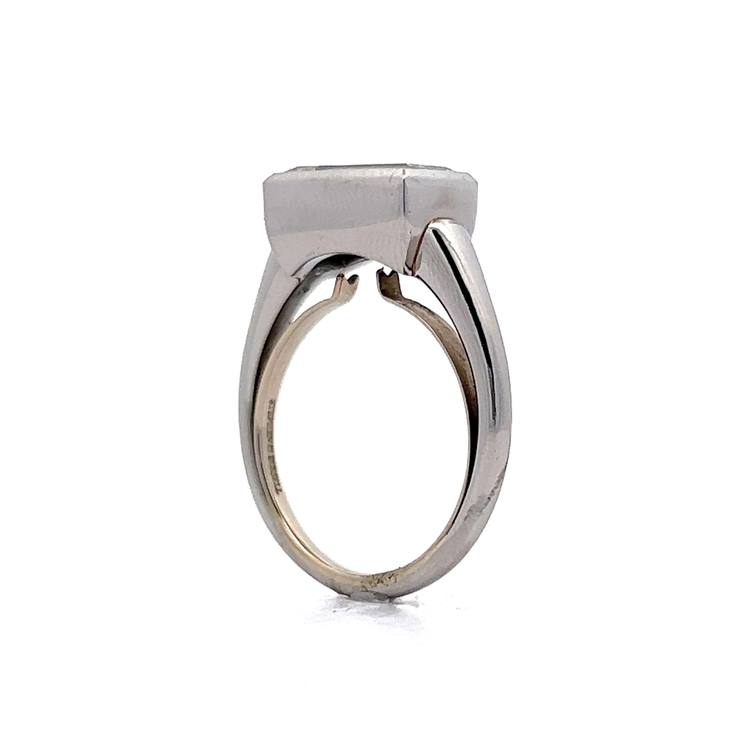 2.00 Emerald Cut Diamond Engagement Ring in Platinum - Image 5