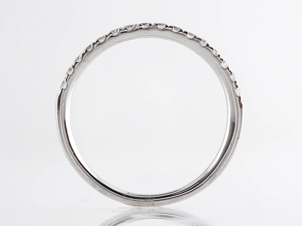 Simple .25 Diamond Band in 14k White Gold - Image 4