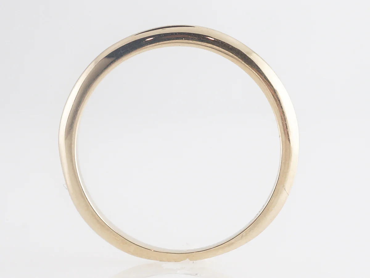 Simple 2mm Wedding Band in 14k Yellow Gold - Image 2