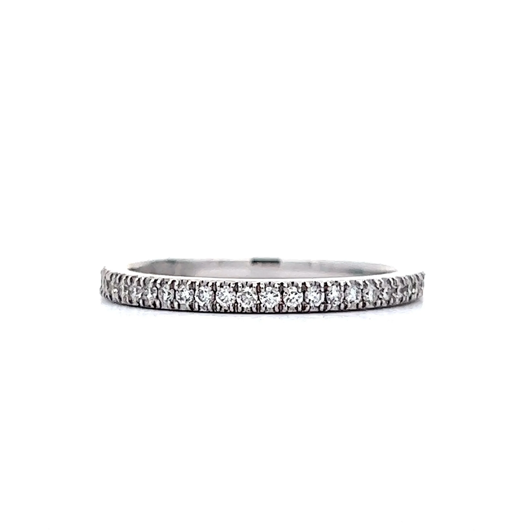 Simple Diamond Eternity Band in 14k White Gold - Image 2