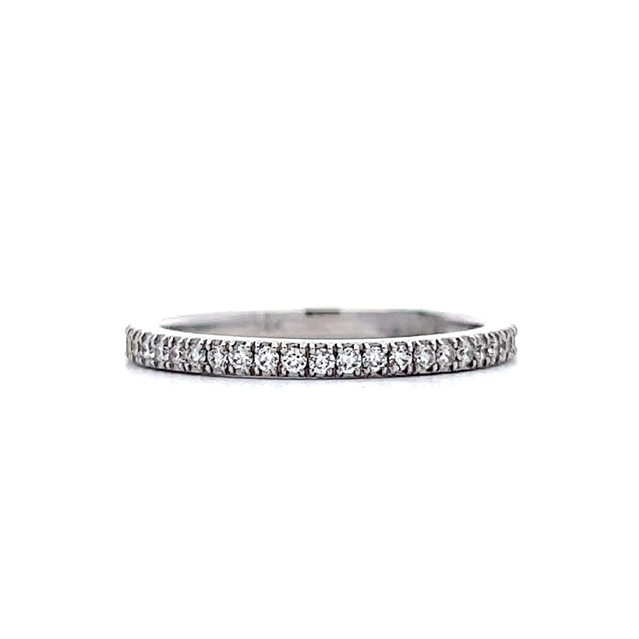 Simple Diamond Eternity Band in 14k White Gold - Image 3