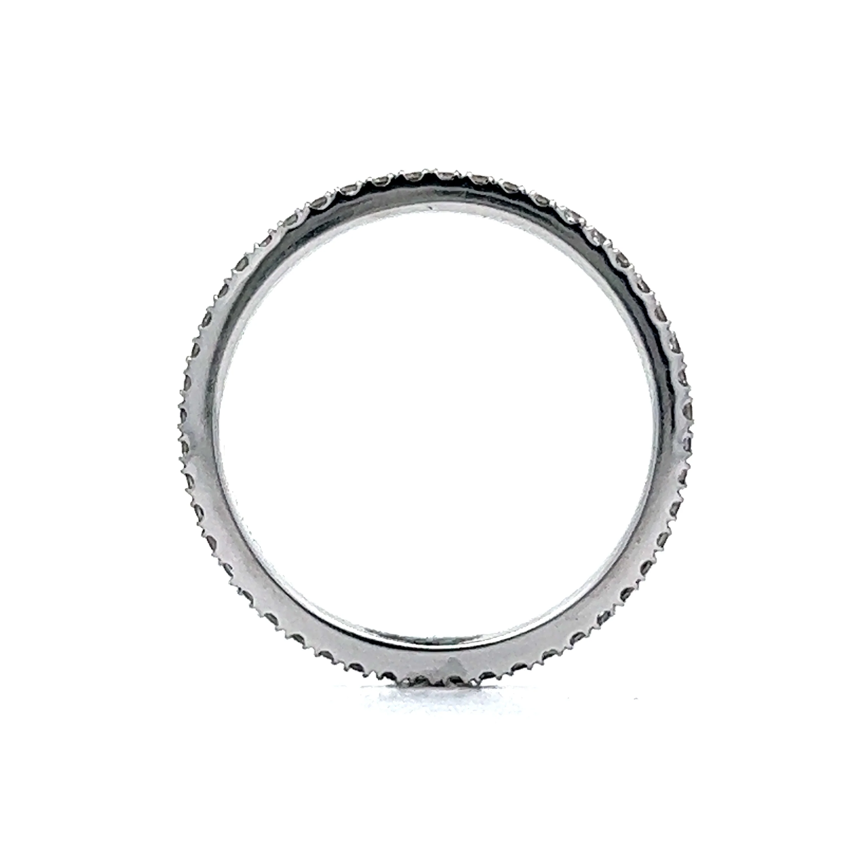 Simple Diamond Eternity Band in 14k White Gold - Image 4